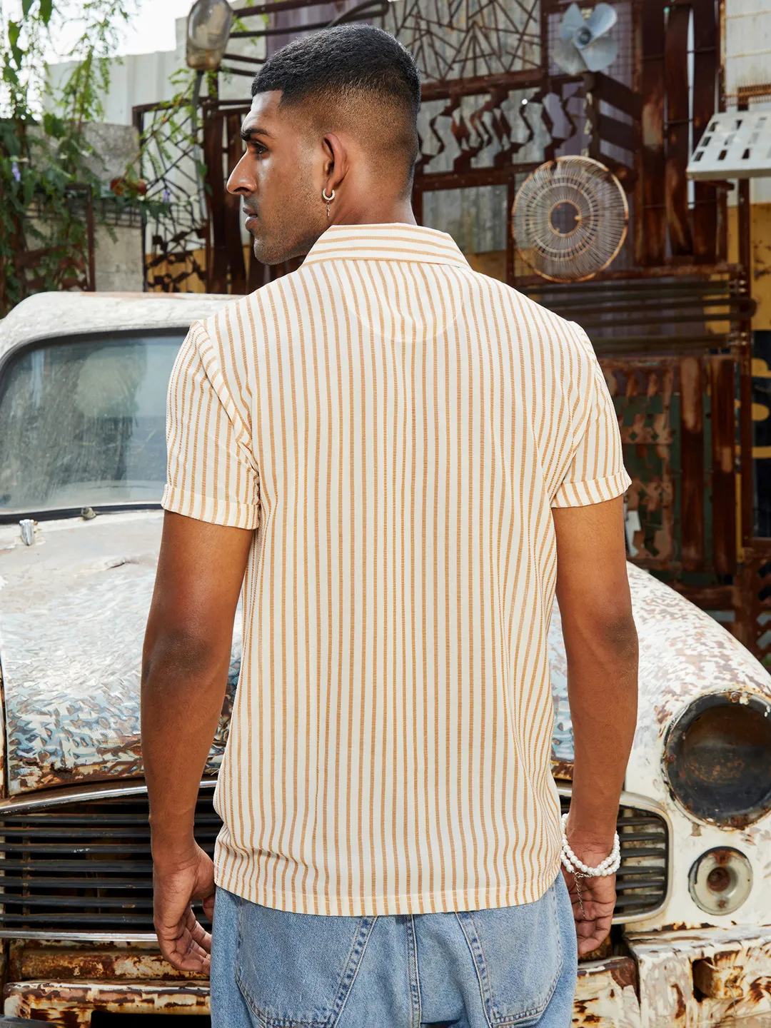 Unbalanced Striped Shirt - Image 4