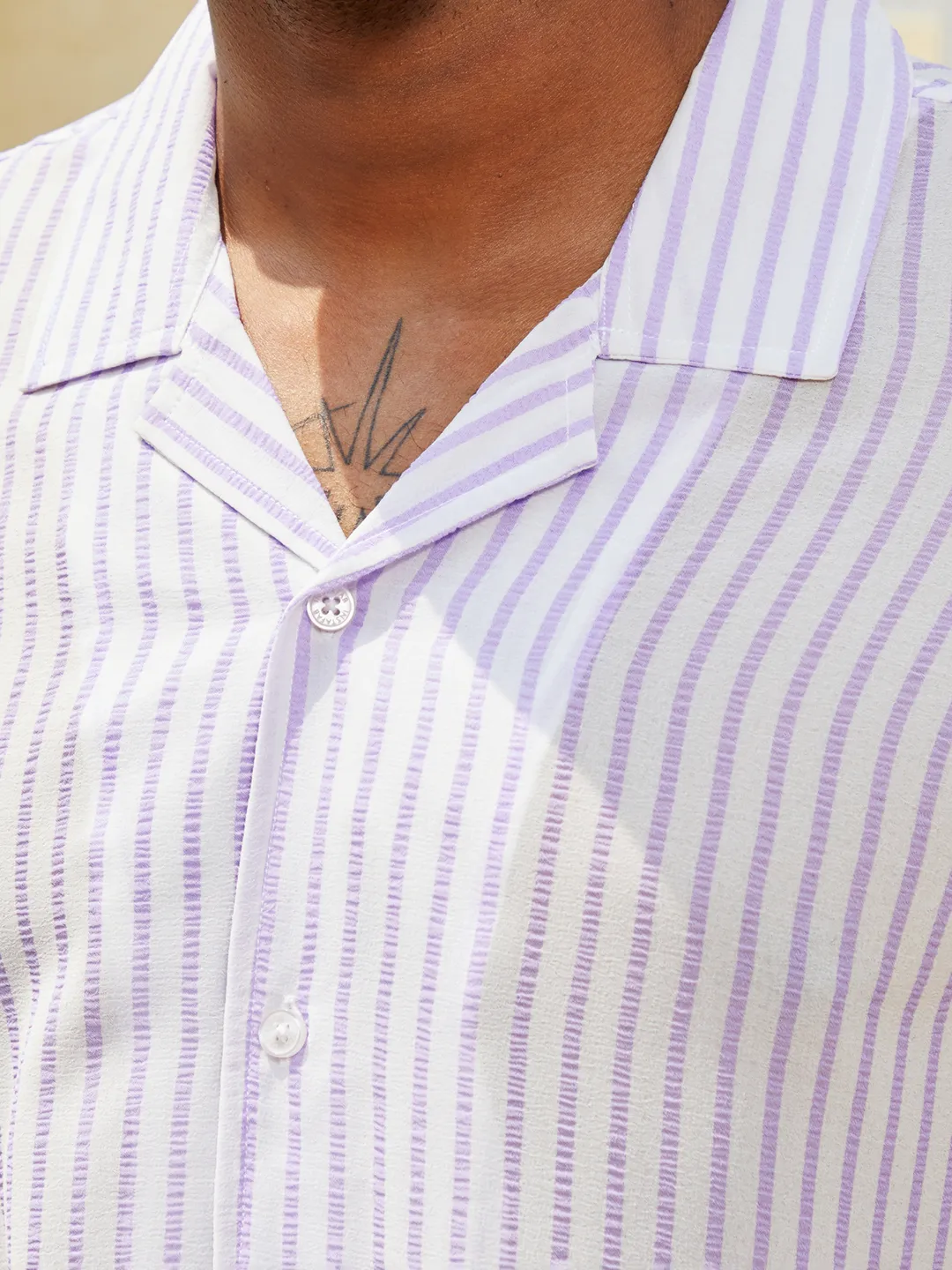 Unbalanced Striped Shirt - Image 7