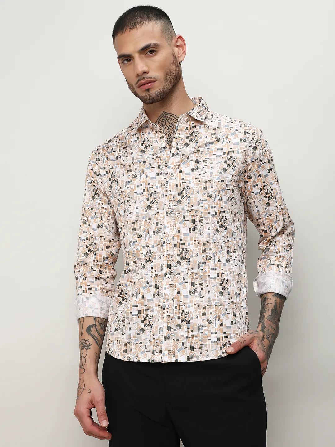 Abstract Cotton Shirt - Image 2