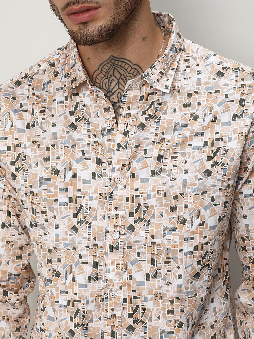 Abstract Cotton Shirt - Image 7