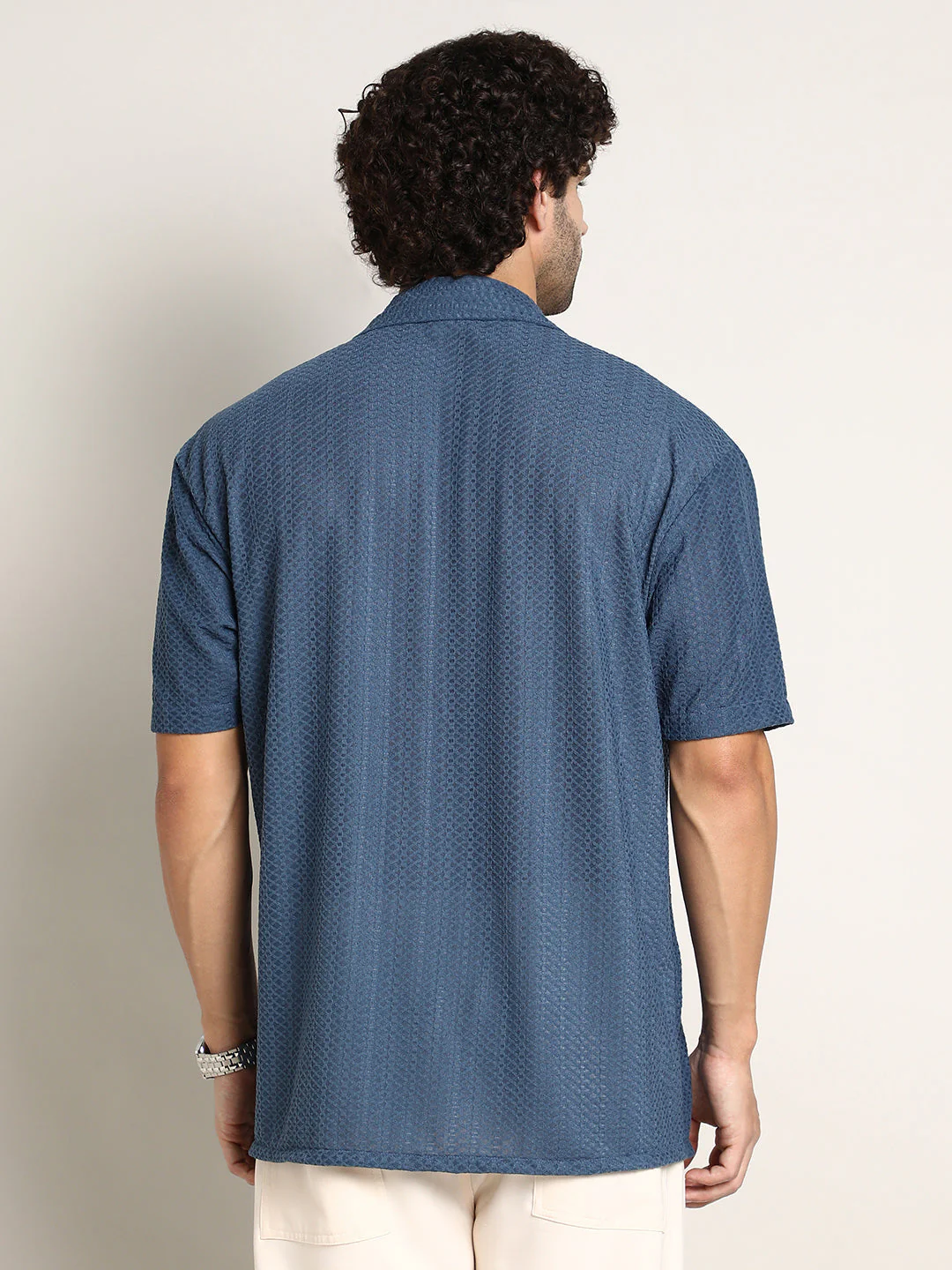 Zigzag-Helix Resort Oversized Shirt - Image 4