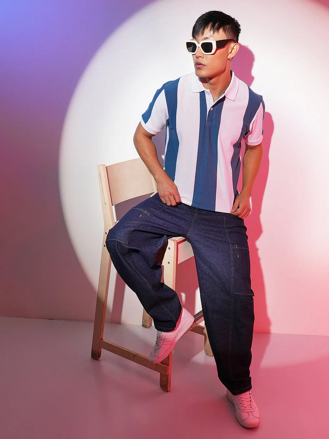 Striped Polo Neck - Image 6