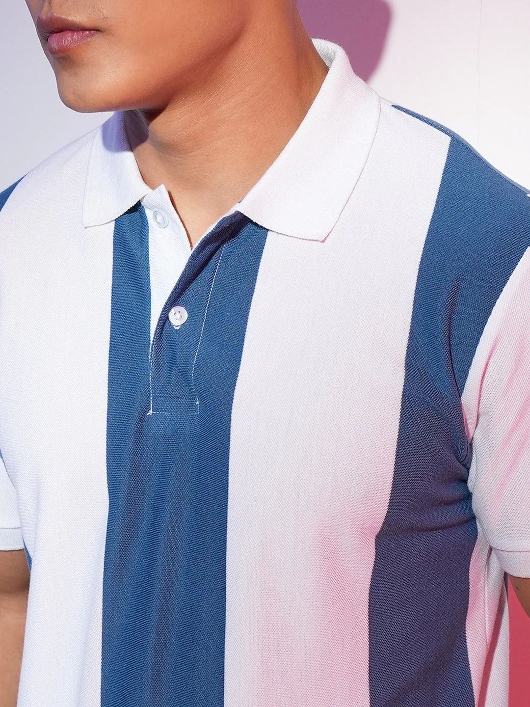 Striped Polo Neck - Image 7