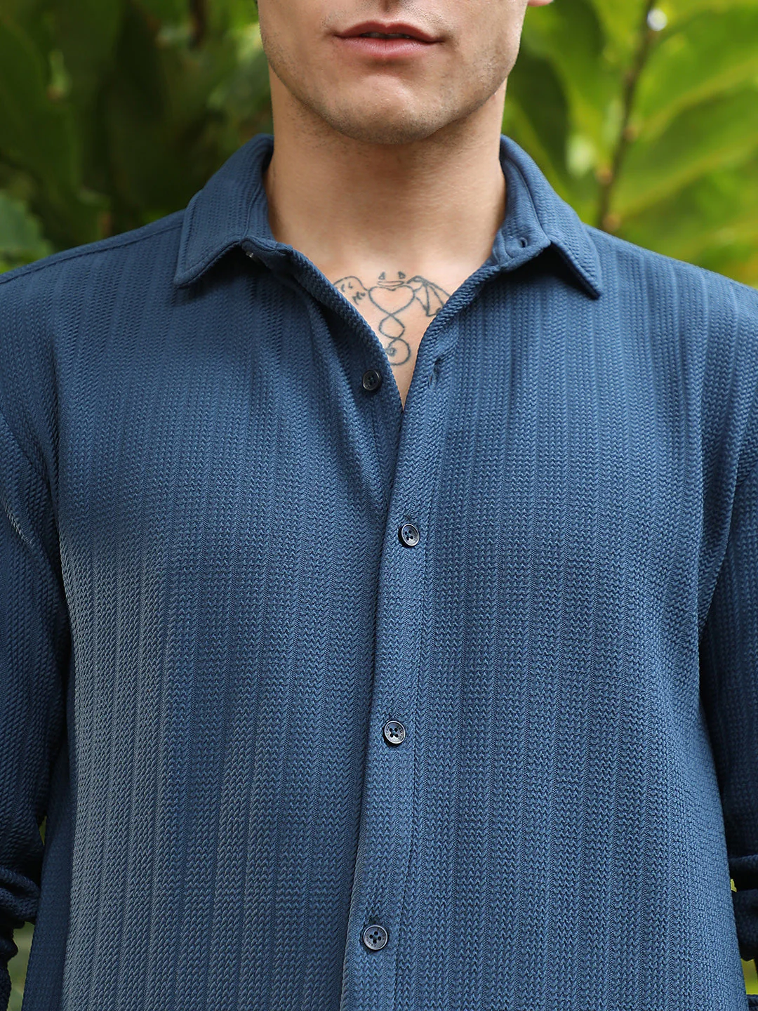 Chevron-Panel Tactile Shirt - Image 7