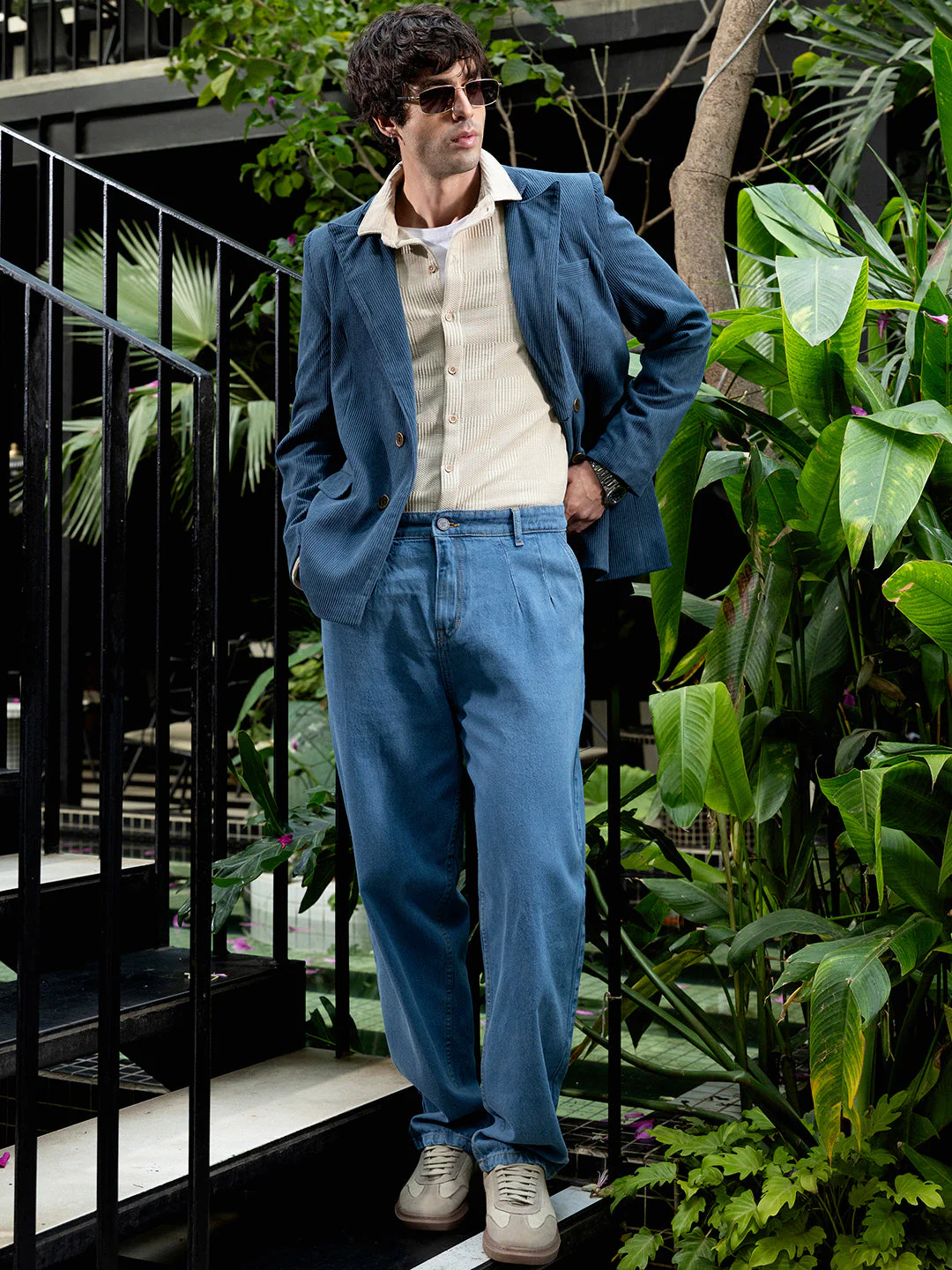 Double-Breasted Corduroy Blazer - Image 6