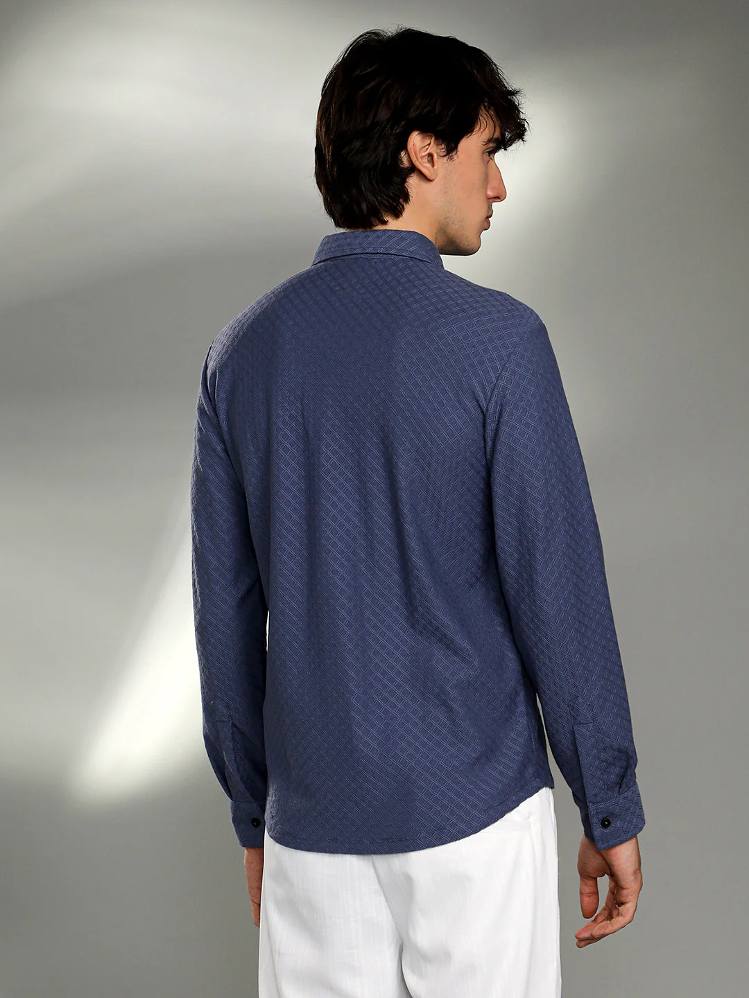 Geometric-Weave Textured Shirt - Image 4