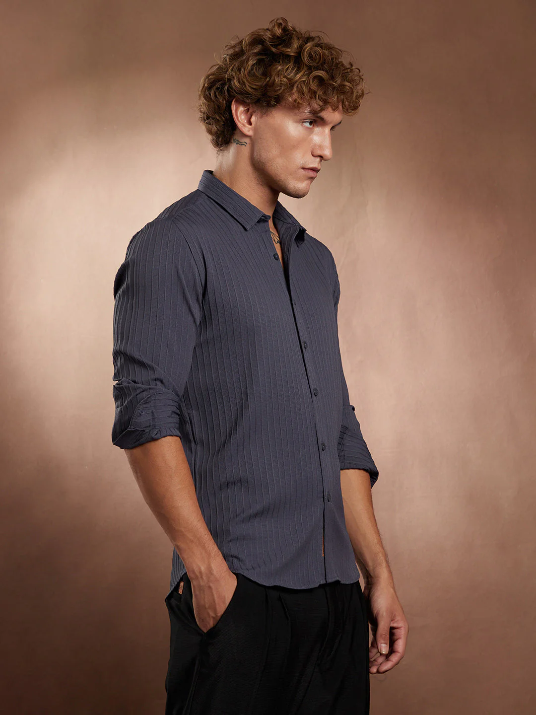 Pinstripe-Tactile Shirt - Image 3