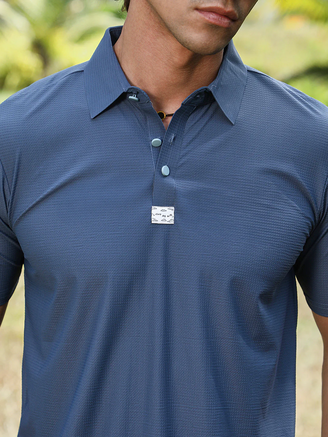 Seamless Waffle Polo T-Shirt - Image 7