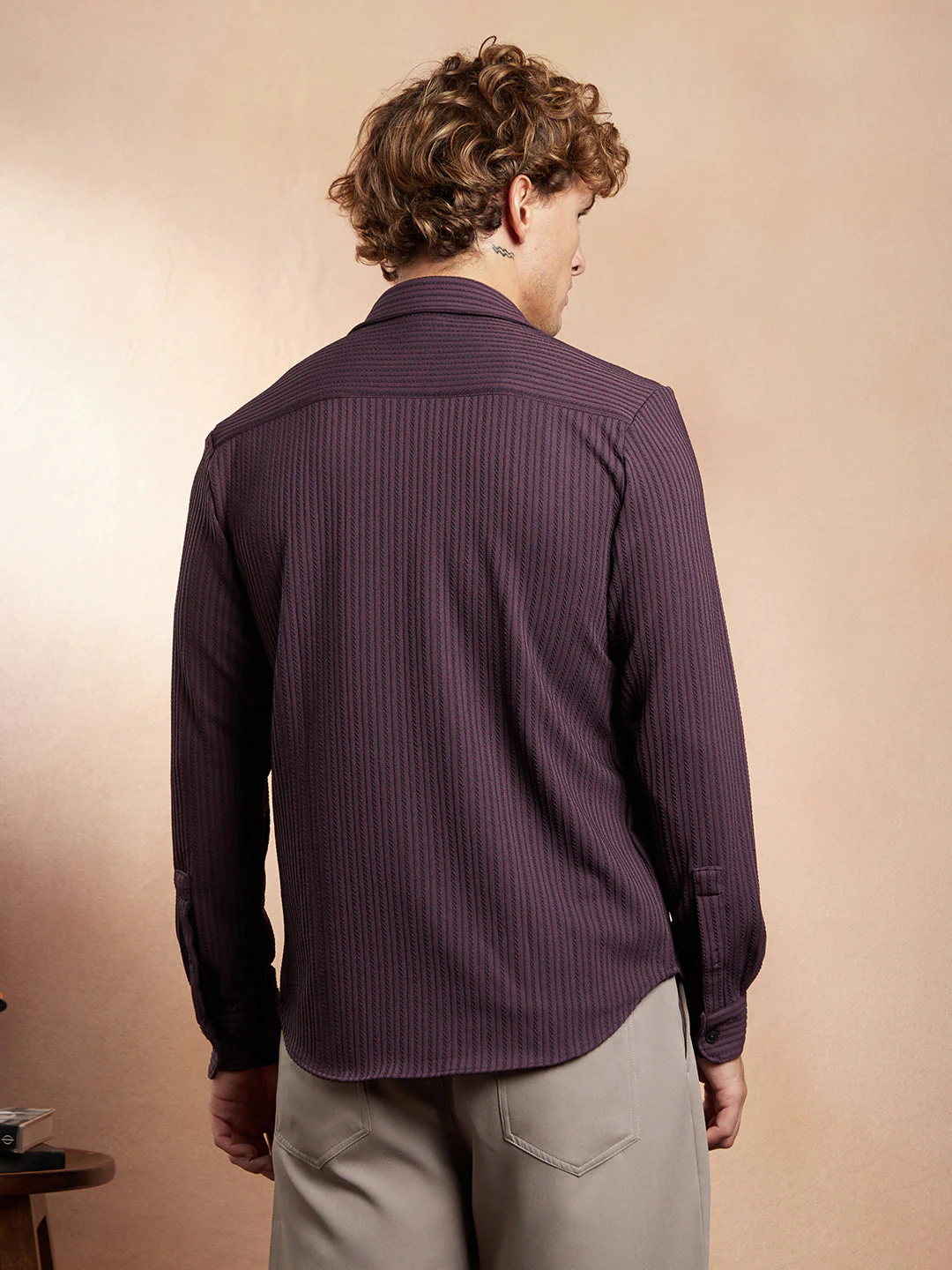 Rope-Striped Tactile Shirt - Image 4