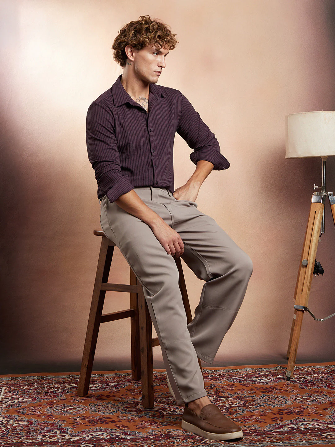 Rope-Striped Tactile Shirt - Image 6