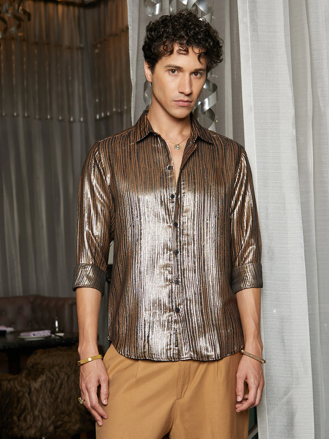 Metallic Blushed Shirt - Image 2
