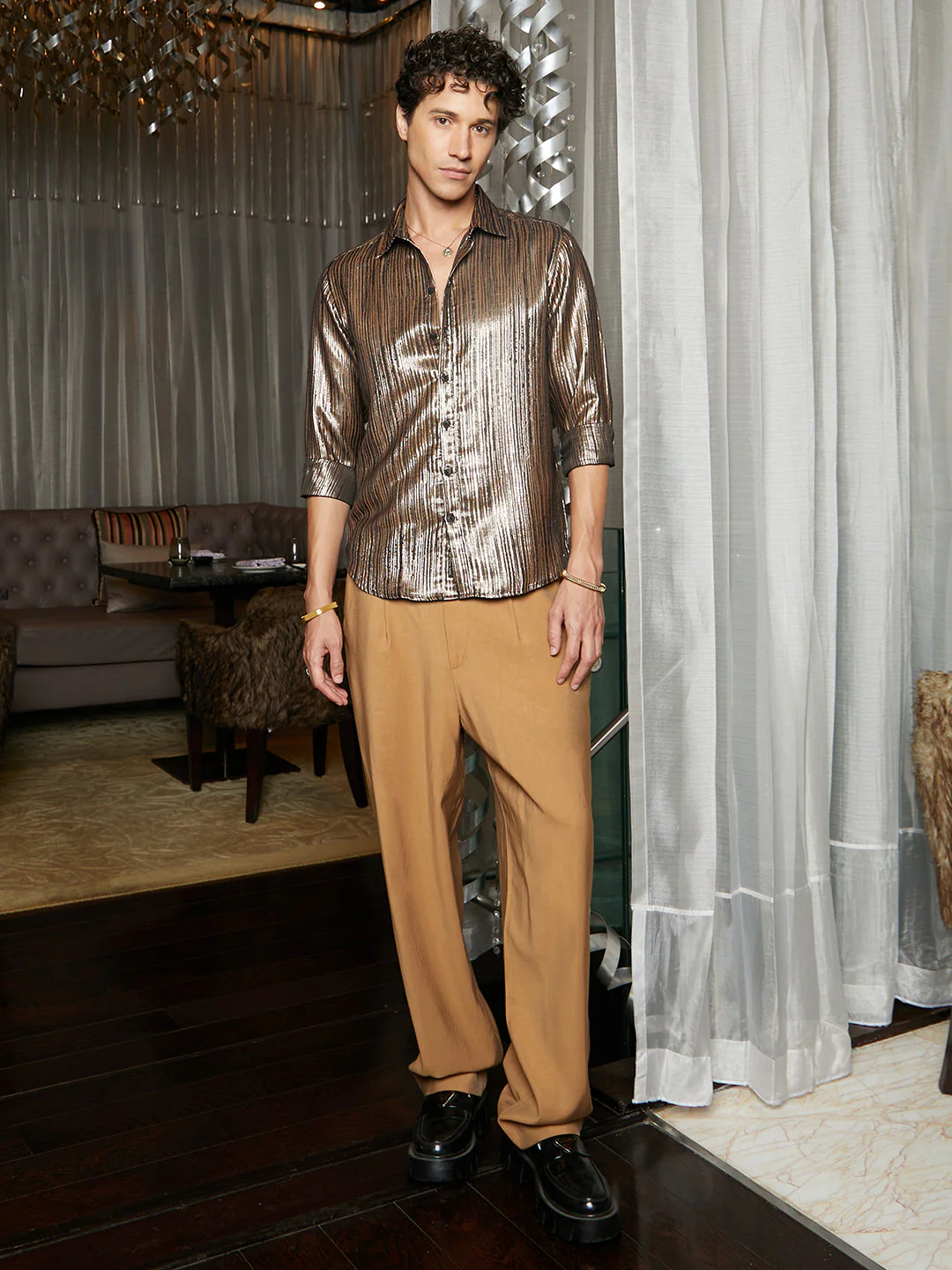 Metallic Blushed Shirt - Image 5