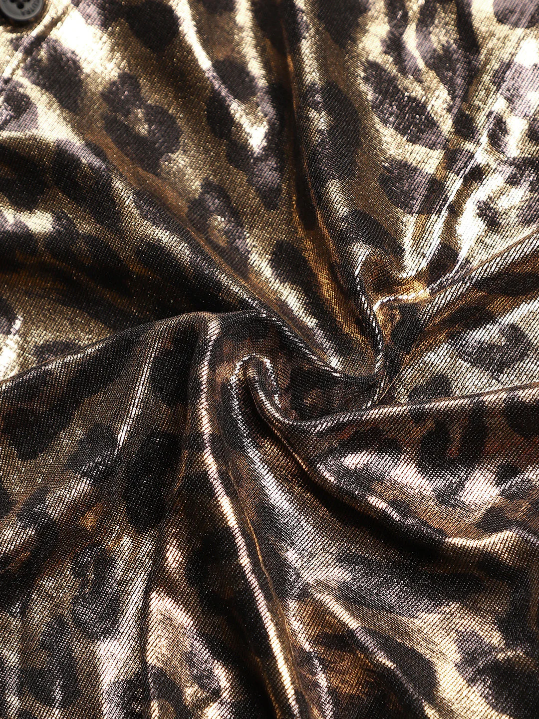 Metallic-Cheetah Velvet Shirt - Image 10