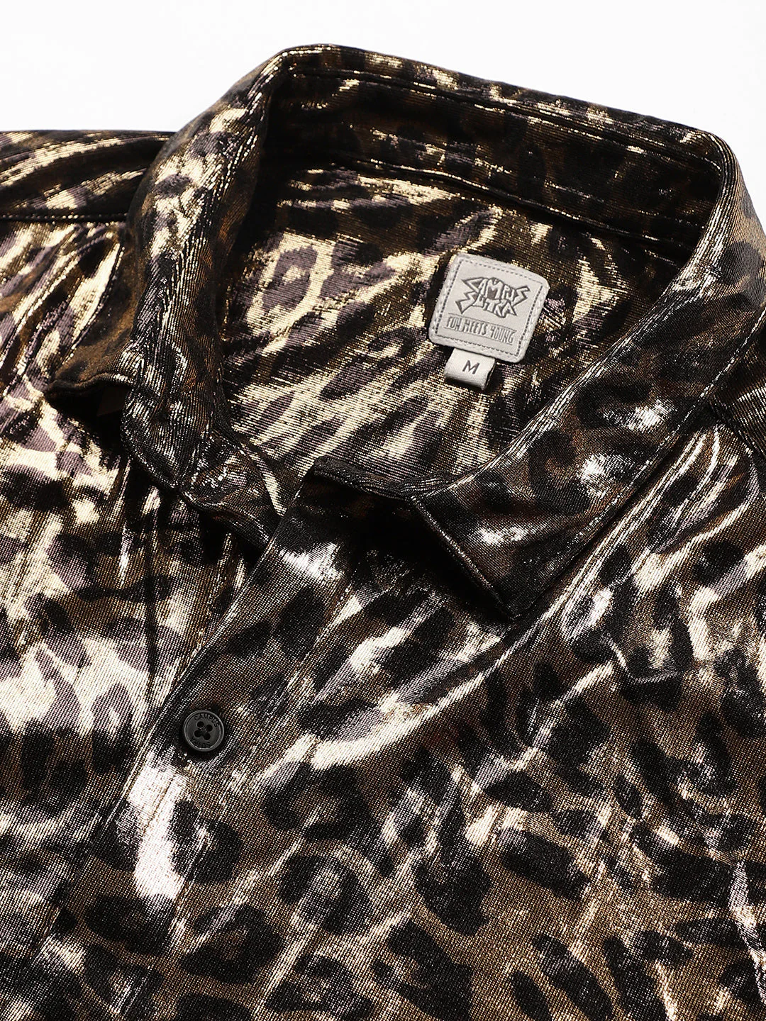 Metallic-Cheetah Velvet Shirt - Image 8