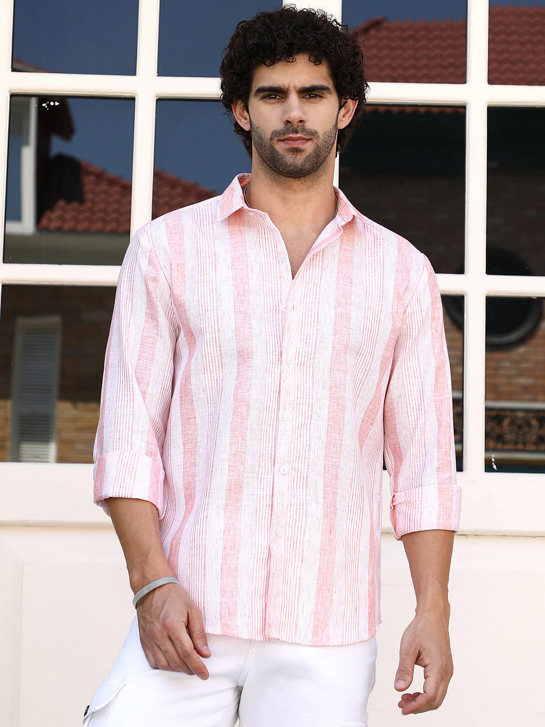 Pincandy-Striped Regular Shirt - Image 2
