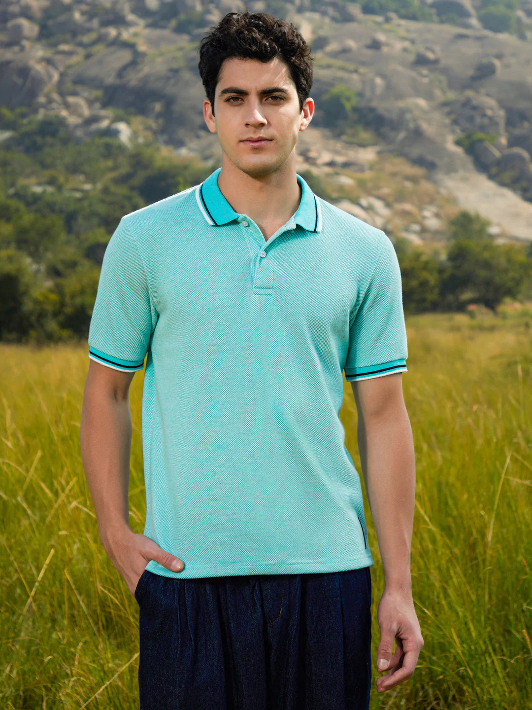 Multitrack Knit Polo T-Shirt - Image 2