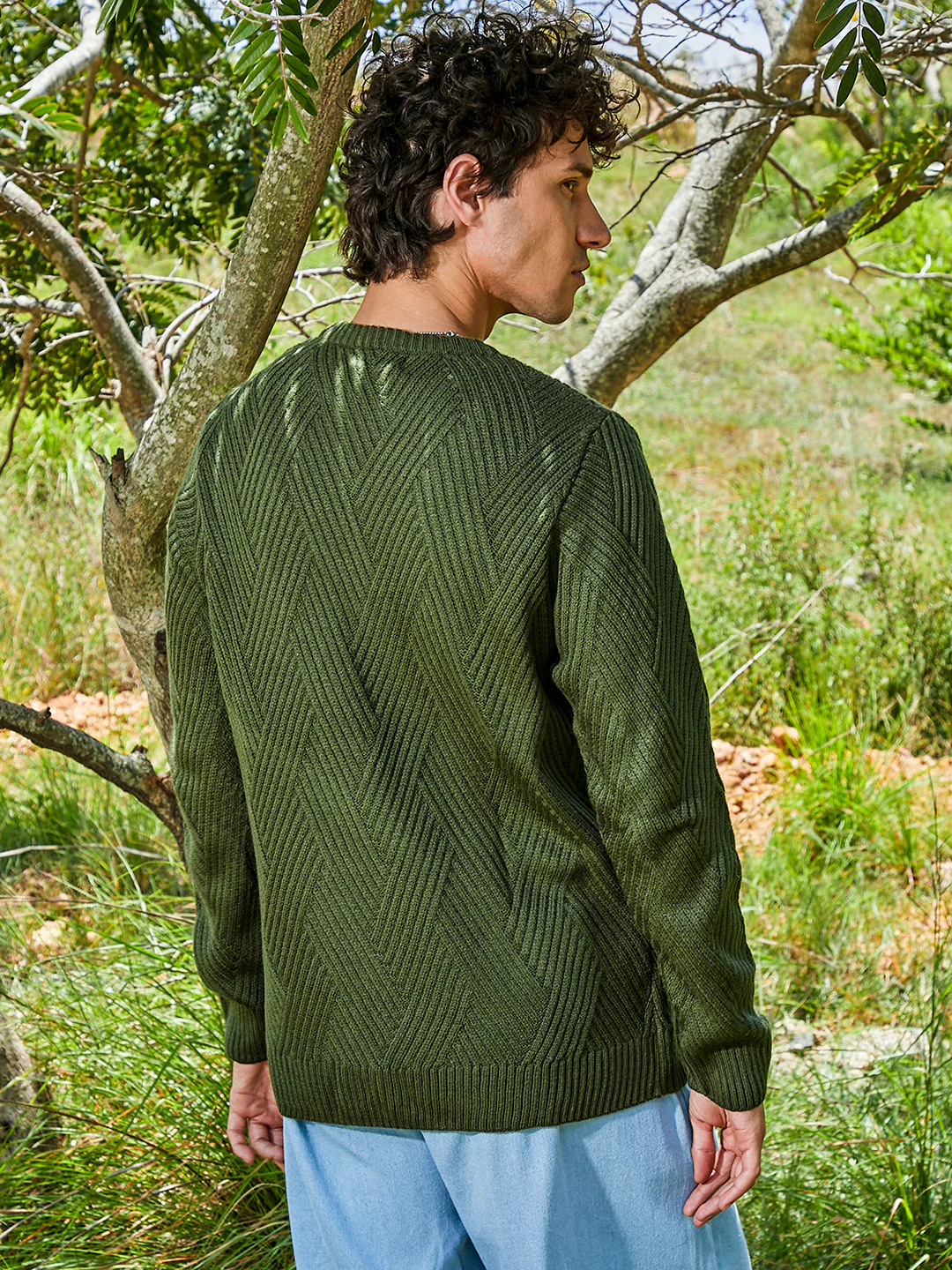 Basket-Knit Pullover Sweater - Image 11