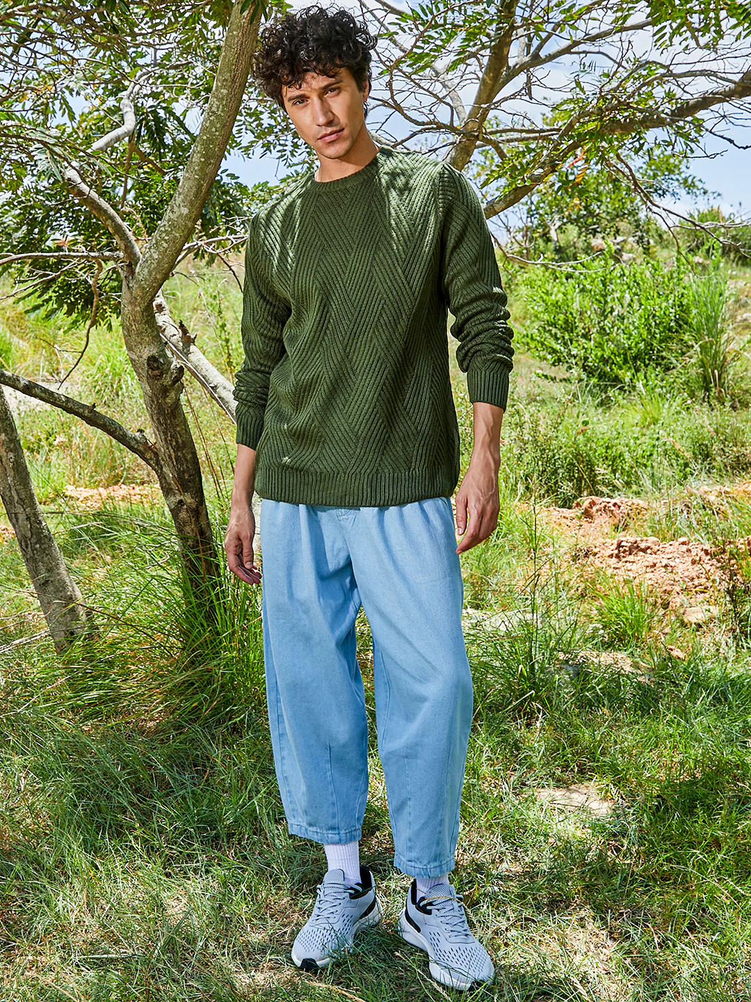 Basket-Knit Pullover Sweater - Image 12