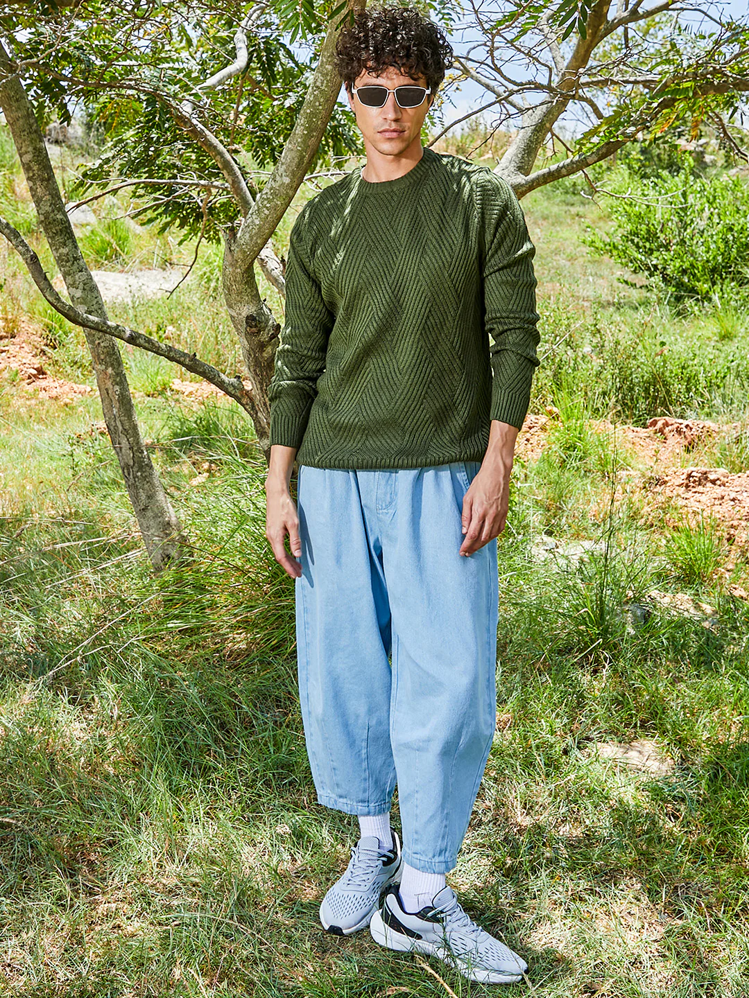 Basket-Knit Pullover Sweater - Image 13
