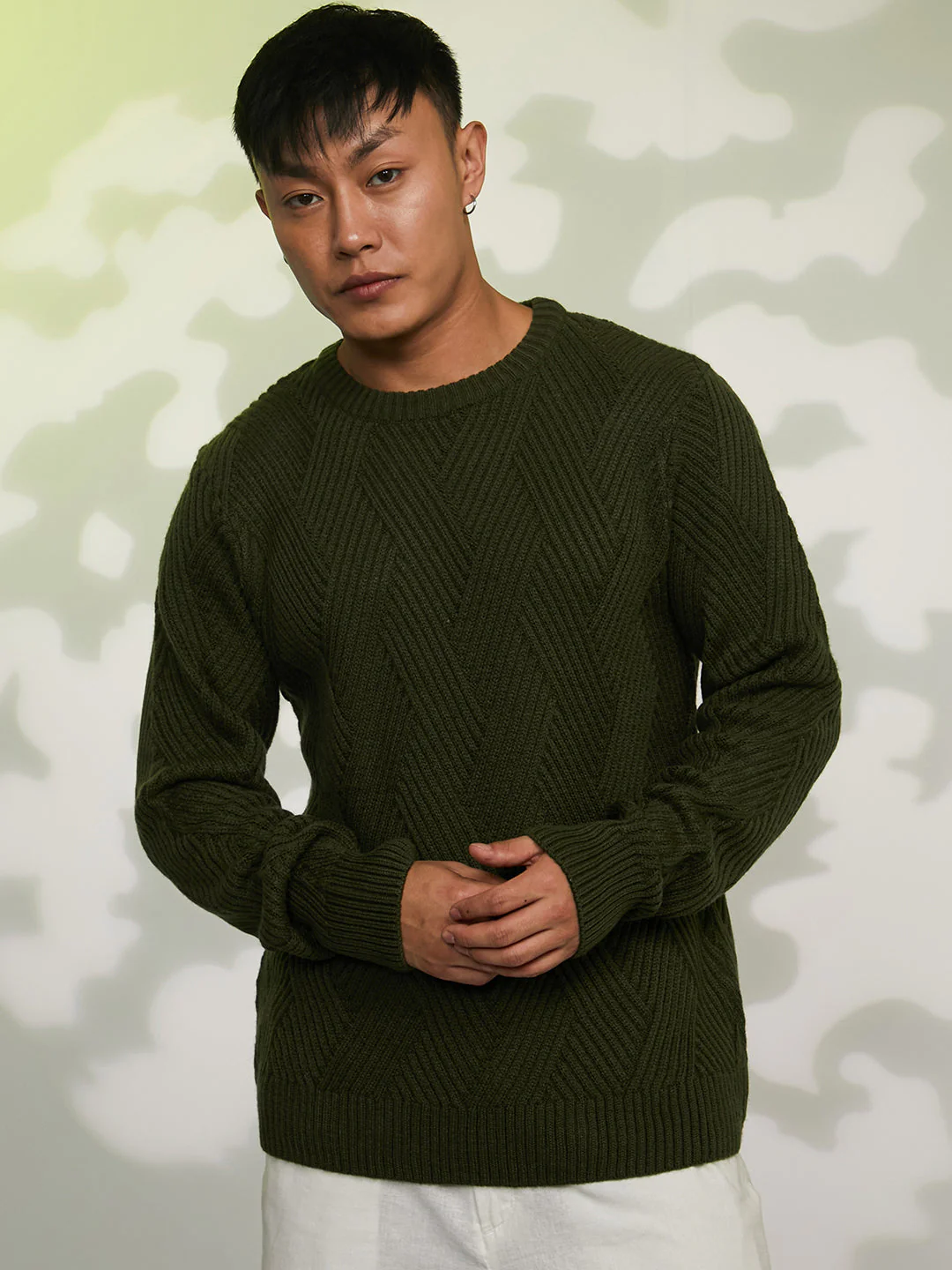 Basket-Knit Pullover Sweater - Image 2