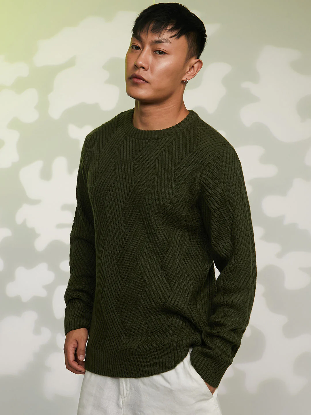Basket-Knit Pullover Sweater - Image 3