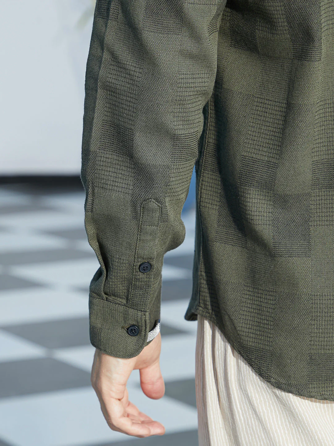Mandarin Utility Shirt - Image 8