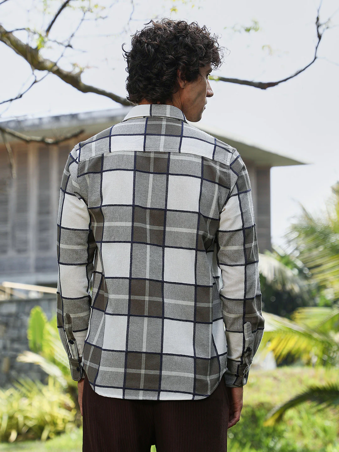 Overlaping Check Shirt - Image 4