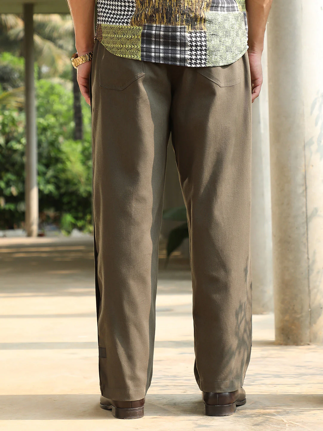 Side-Snap Straight Trousers - Image 4