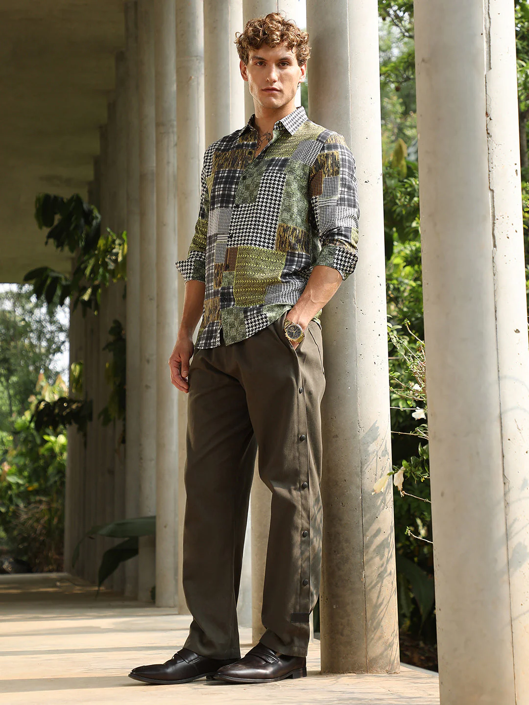 Side-Snap Straight Trousers - Image 5