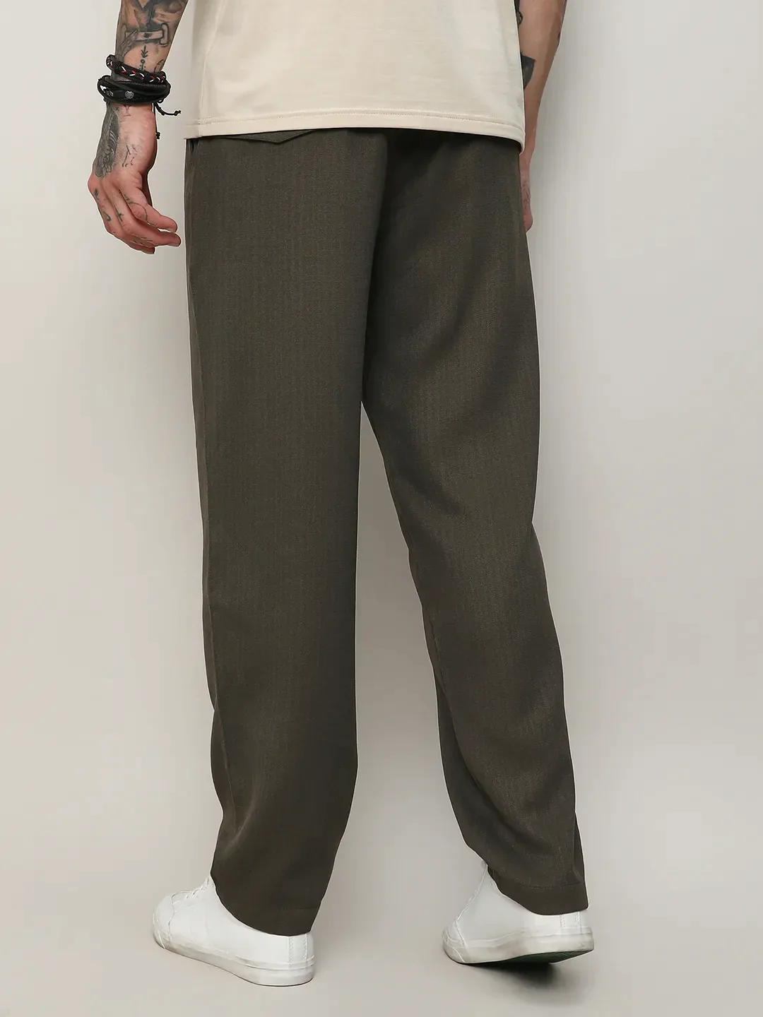 Lightweight - Solid Tailored Trousers - Image 4