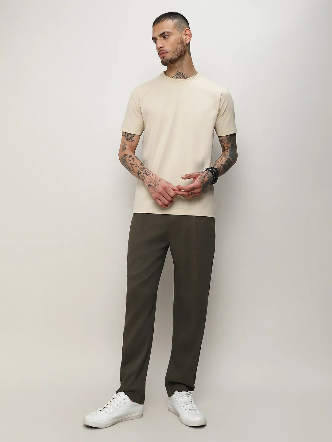 Lightweight - Solid Tailored Trousers - Image 5