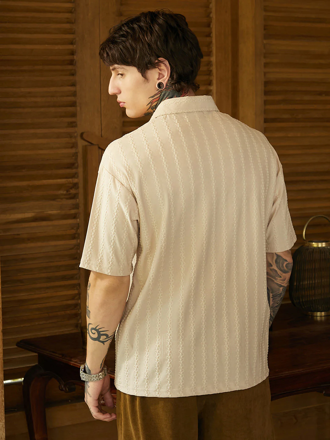Spiralknot-Tactile Oversized Polo T-Shirt - Image 4