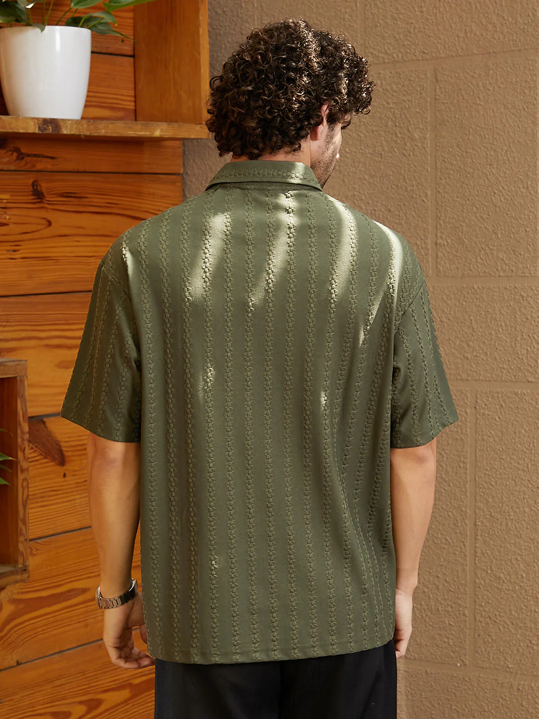 Spiralknot-Tactile Oversized Polo T-Shirt - Image 4