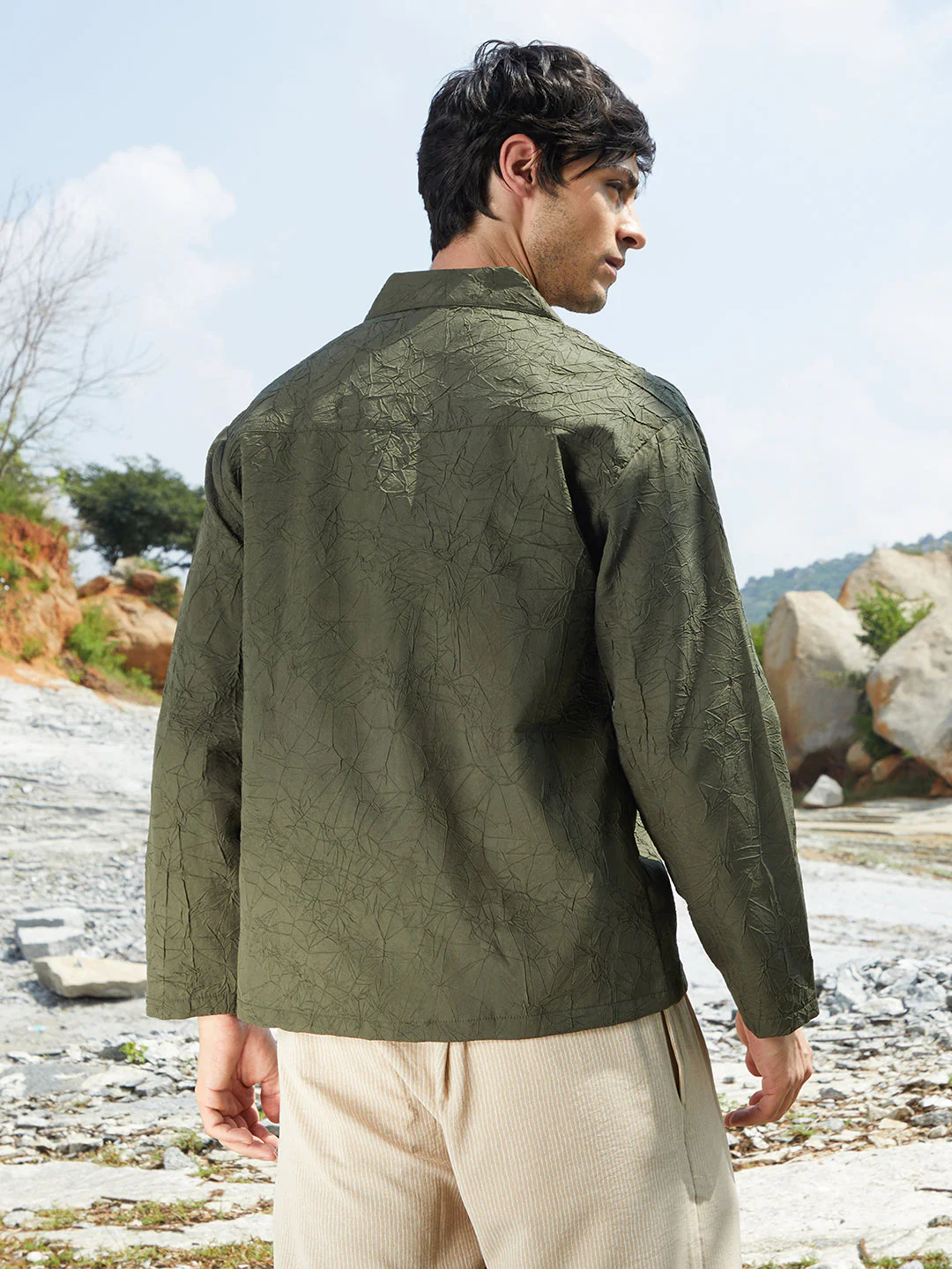 Wrinked Korean Oversized Shirt - Image 4