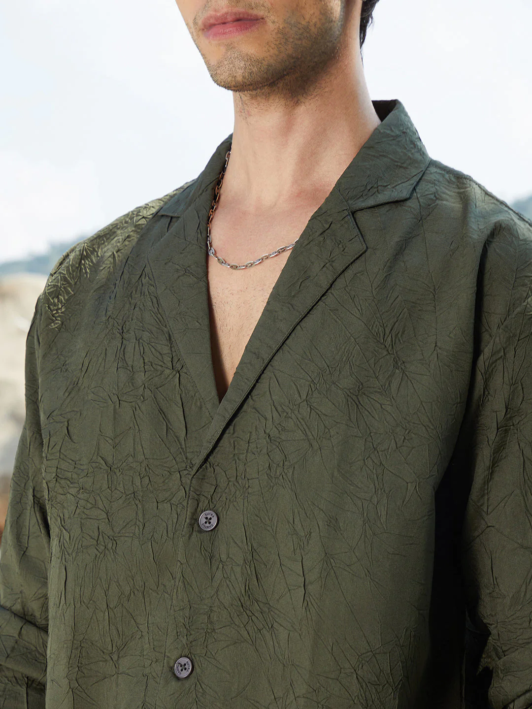 Wrinked Korean Oversized Shirt - Image 7