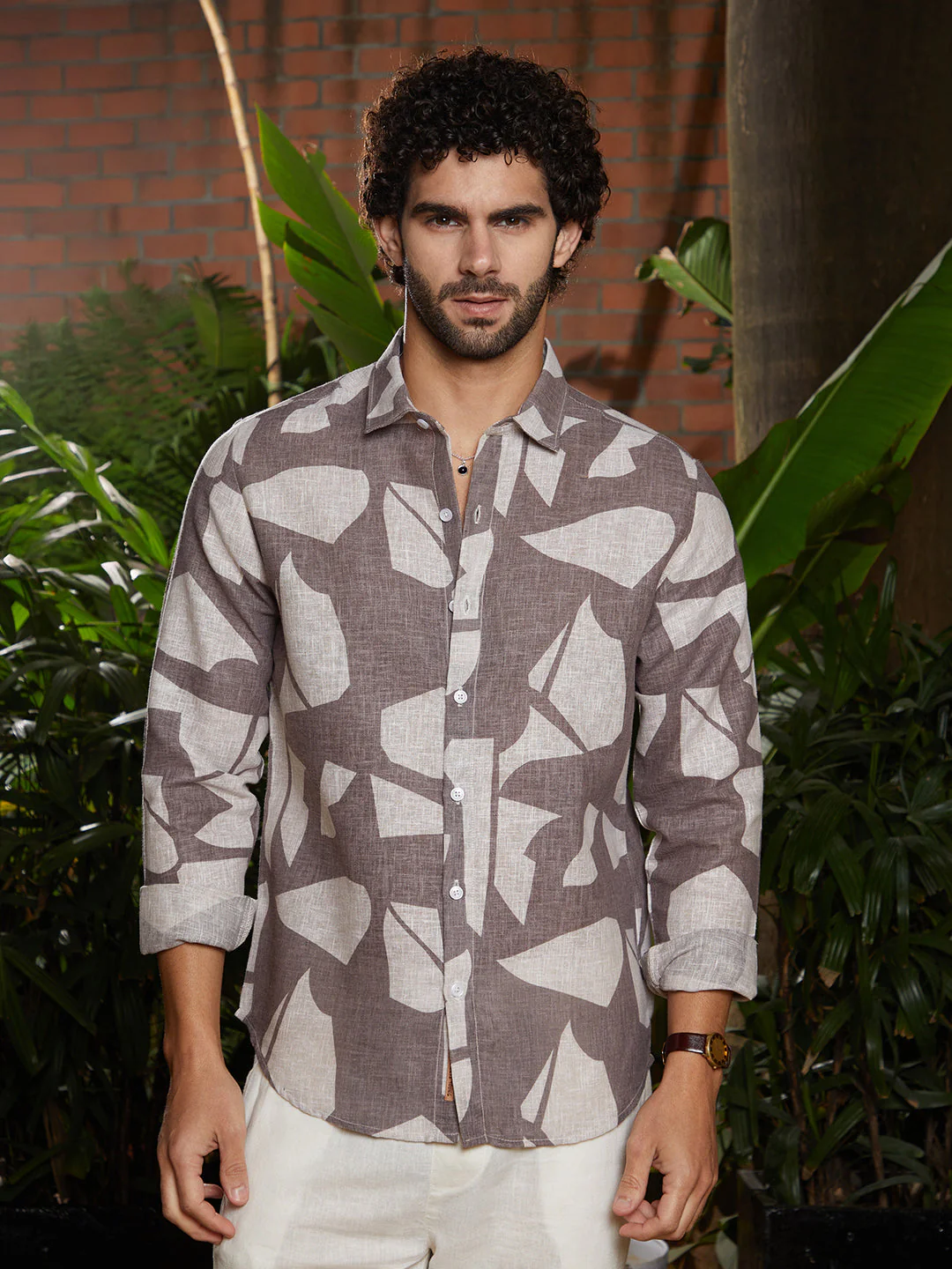 Abstract Heathered Shirt - Image 2