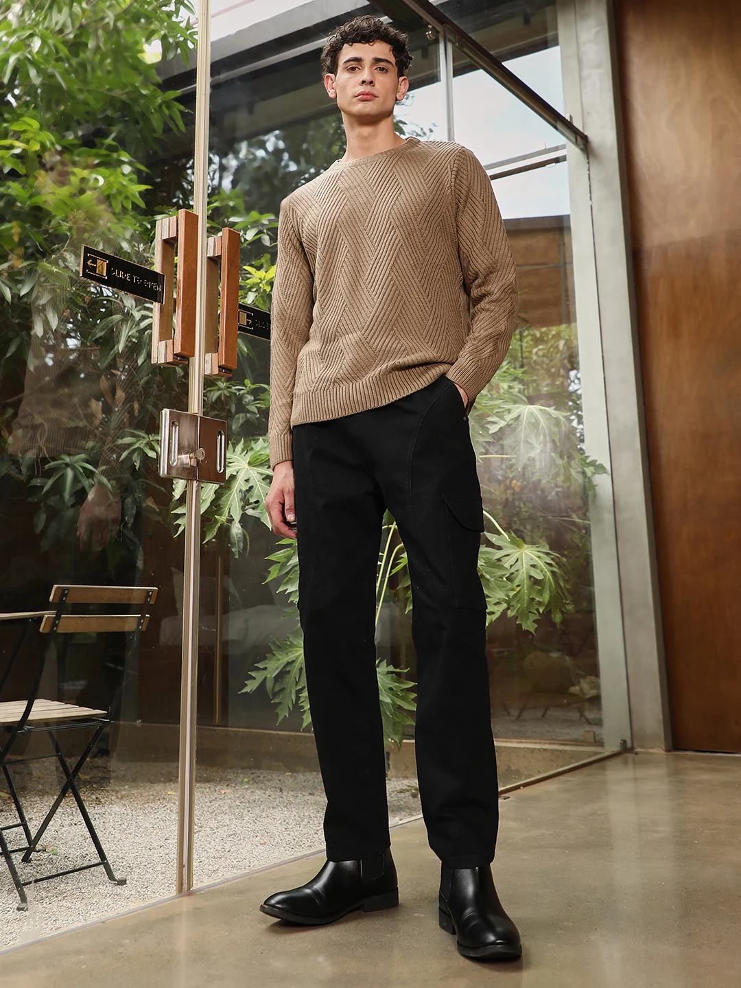 Basket-Knit Pullover Sweater - Image 13