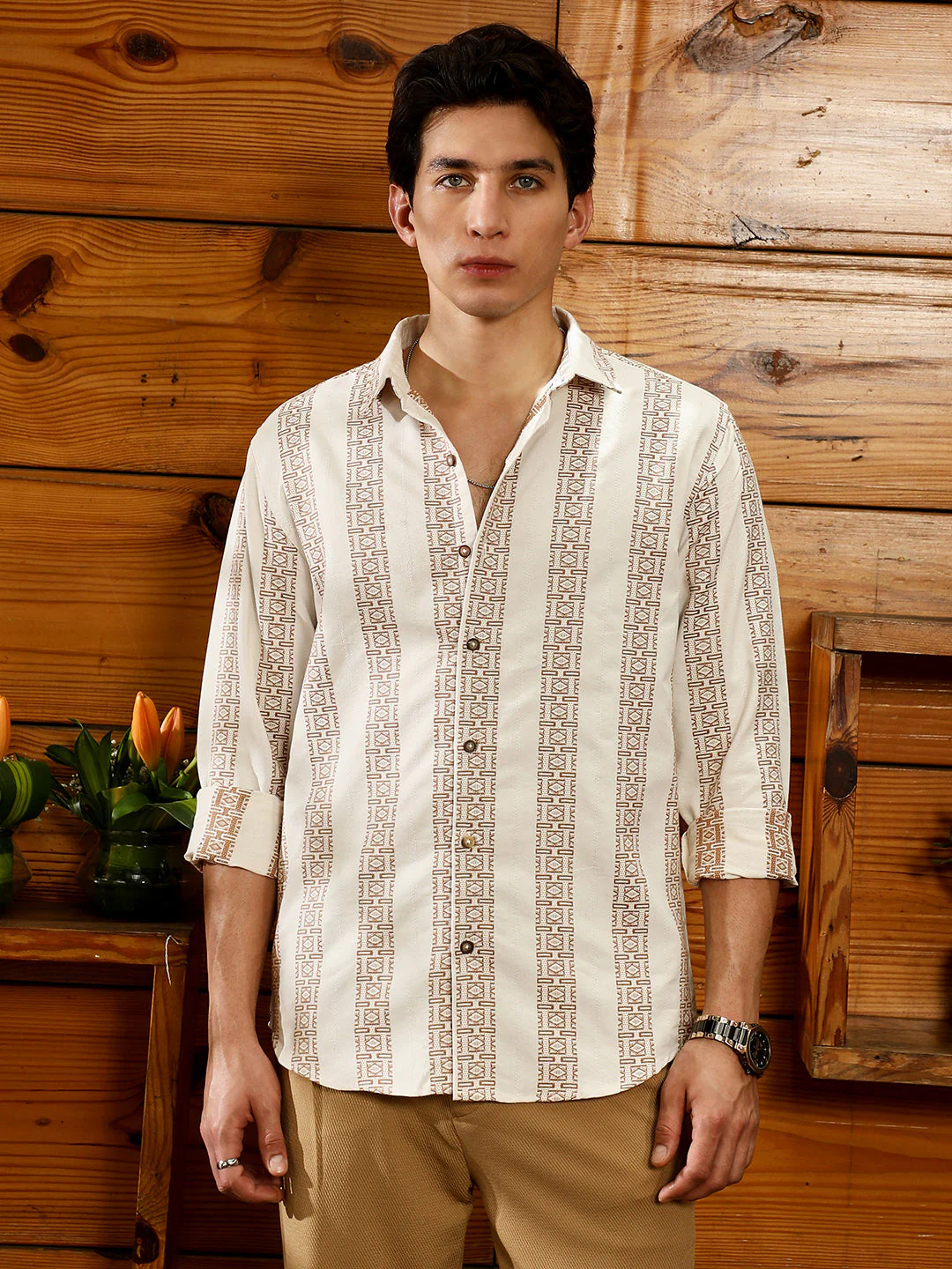 Indie-Stripe Jacquard Shirt - Image 2