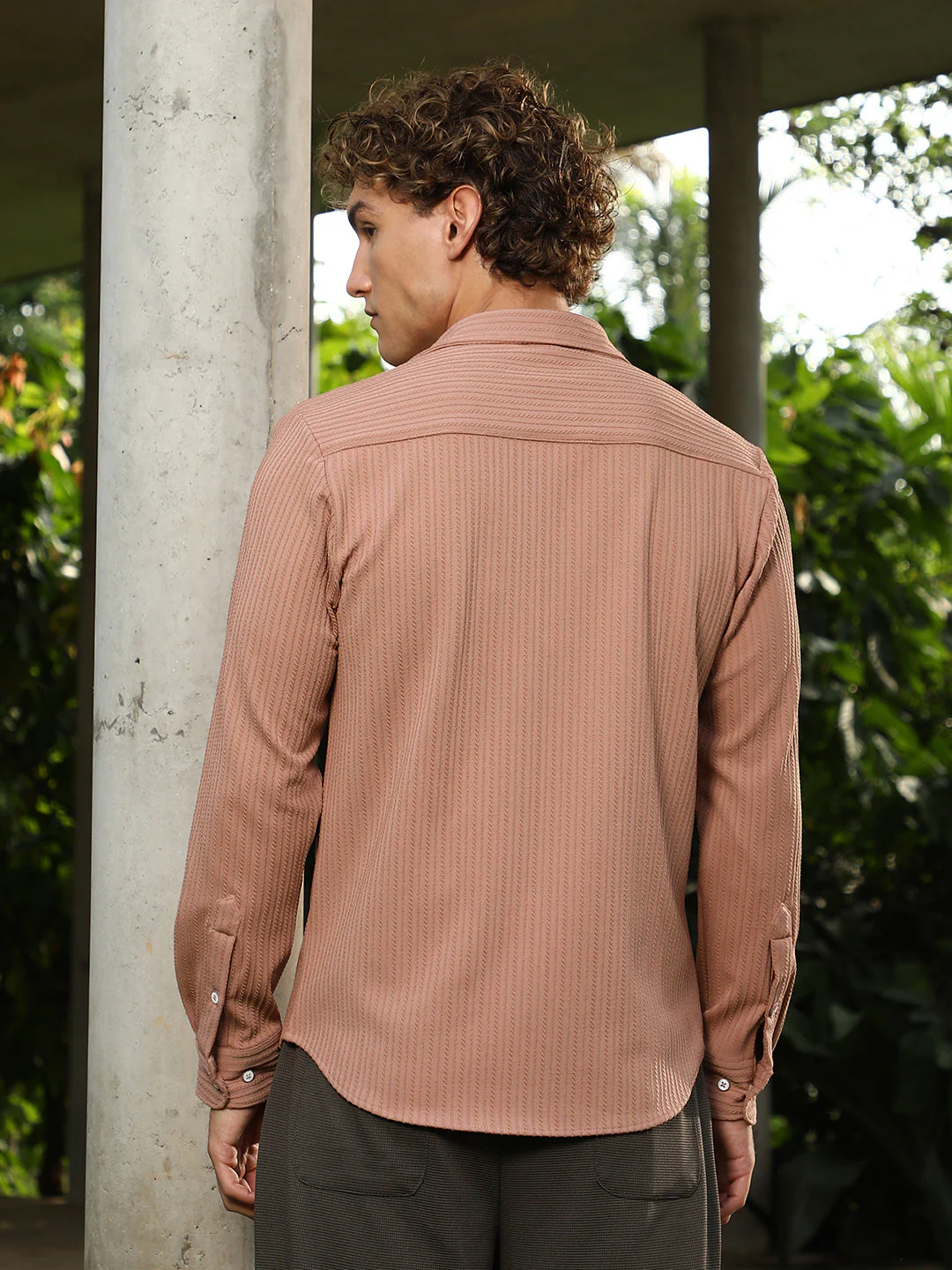 Rope-Striped Tactile Shirt - Image 4