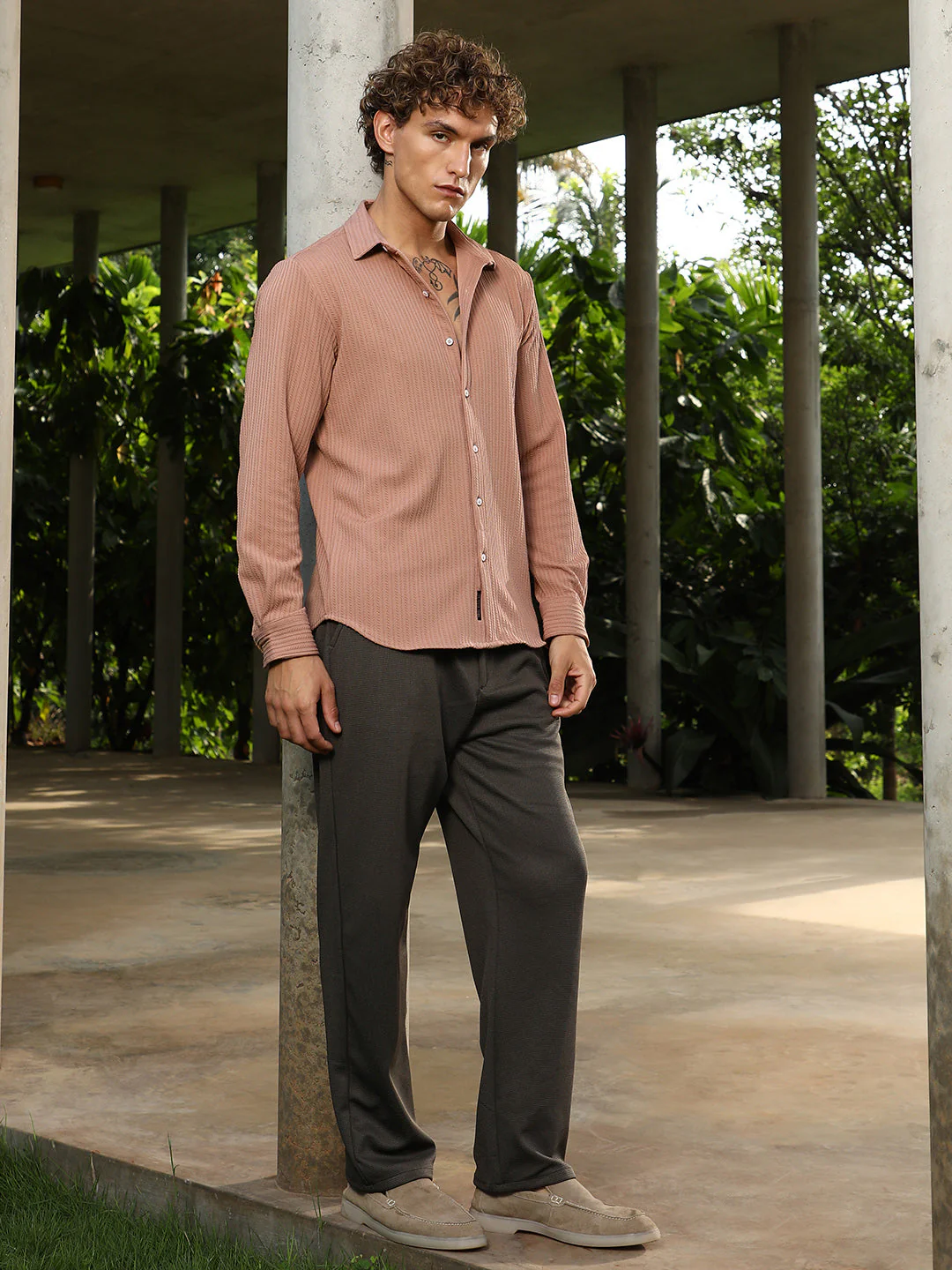 Rope-Striped Tactile Shirt - Image 5