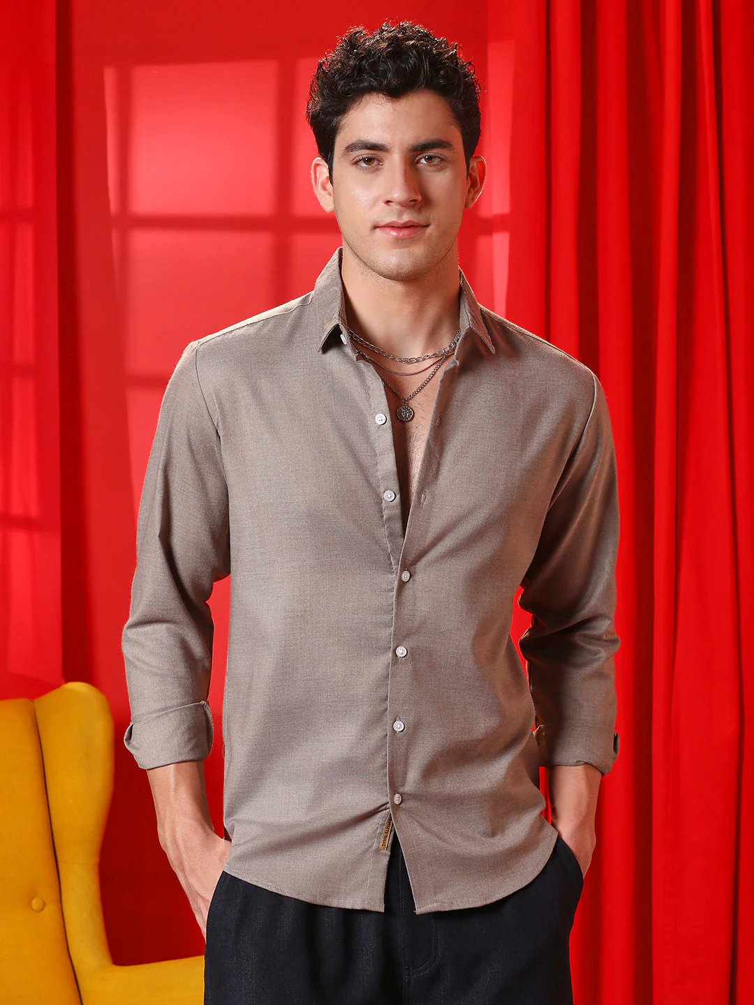 Solid Regular Shirt - Image 2