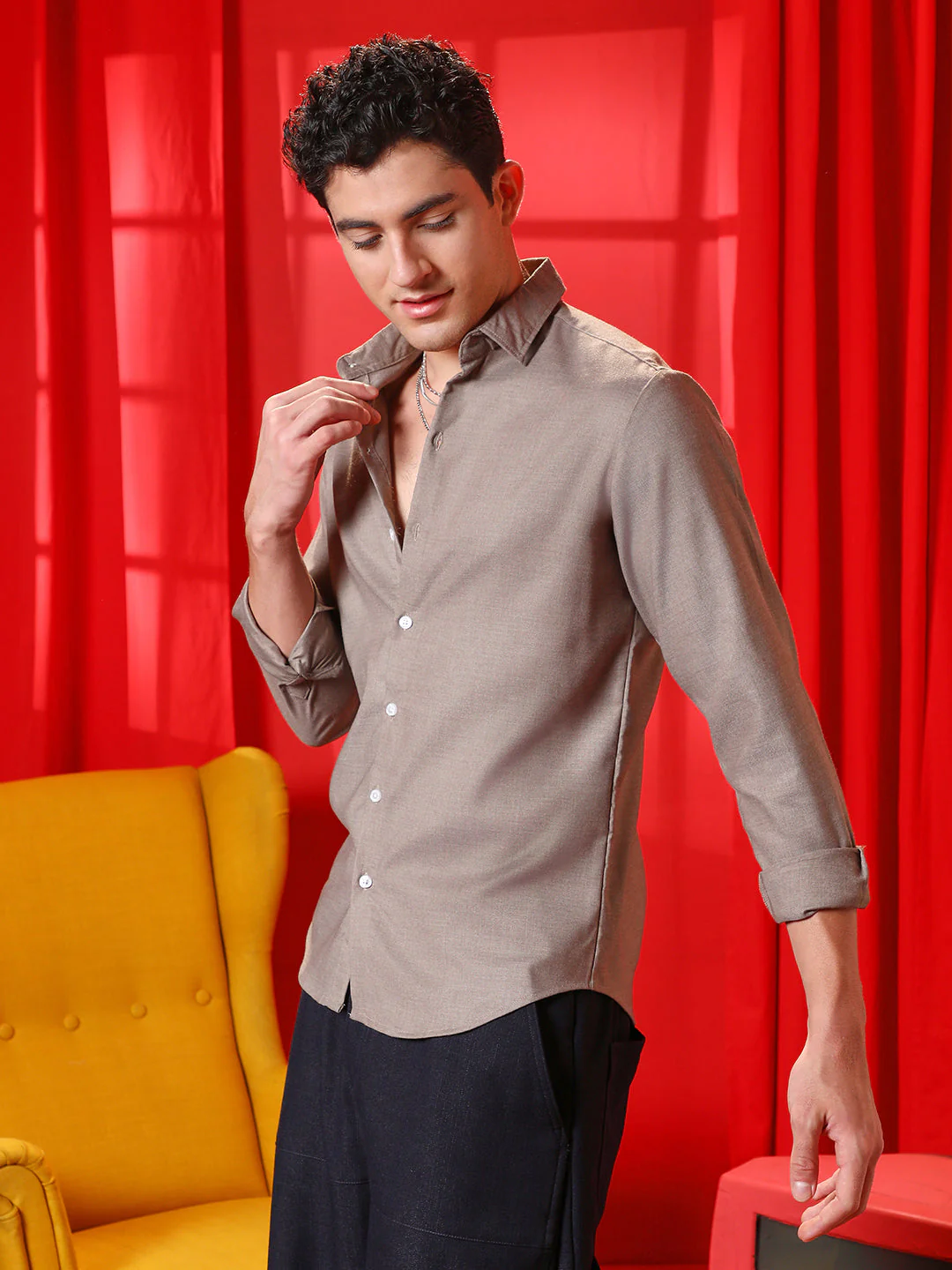 Solid Regular Shirt - Image 3