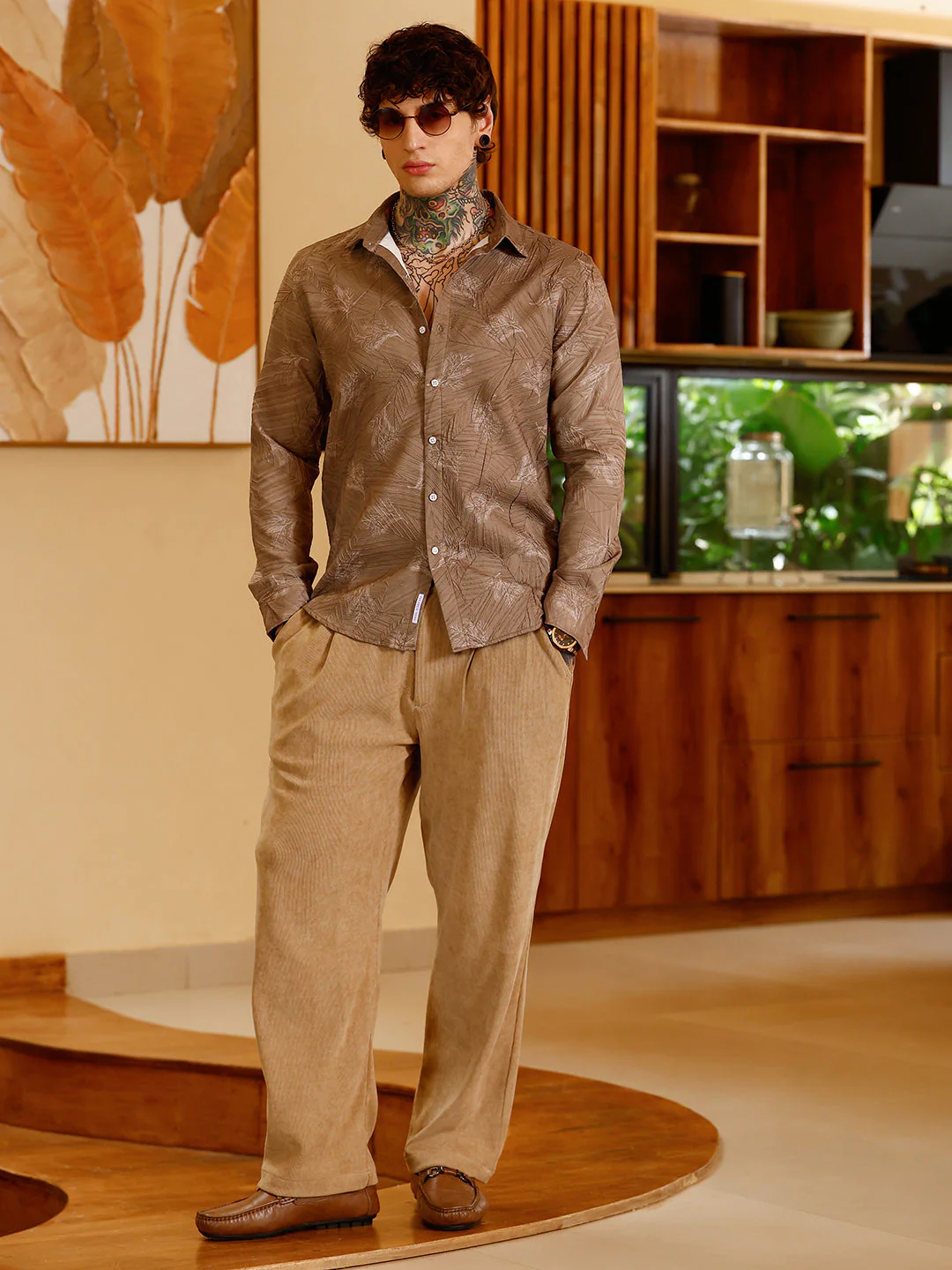 Twig-Imprint Foliage-Tactile Shirt - Image 6