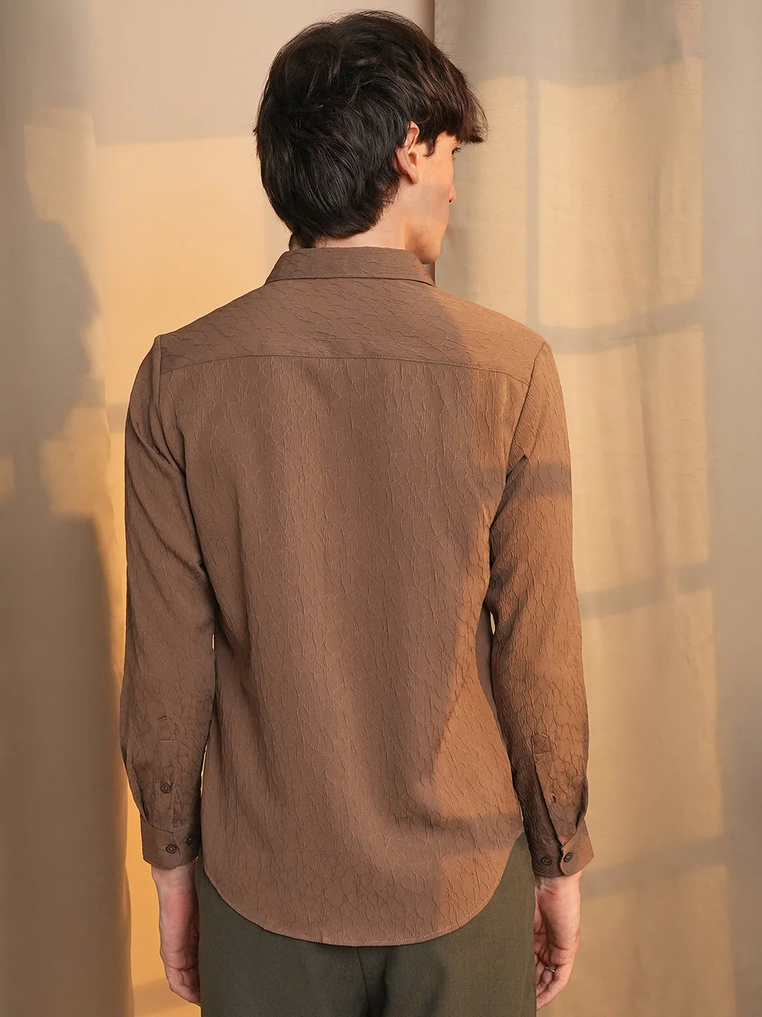 Veined-Textured Shirt - Image 4