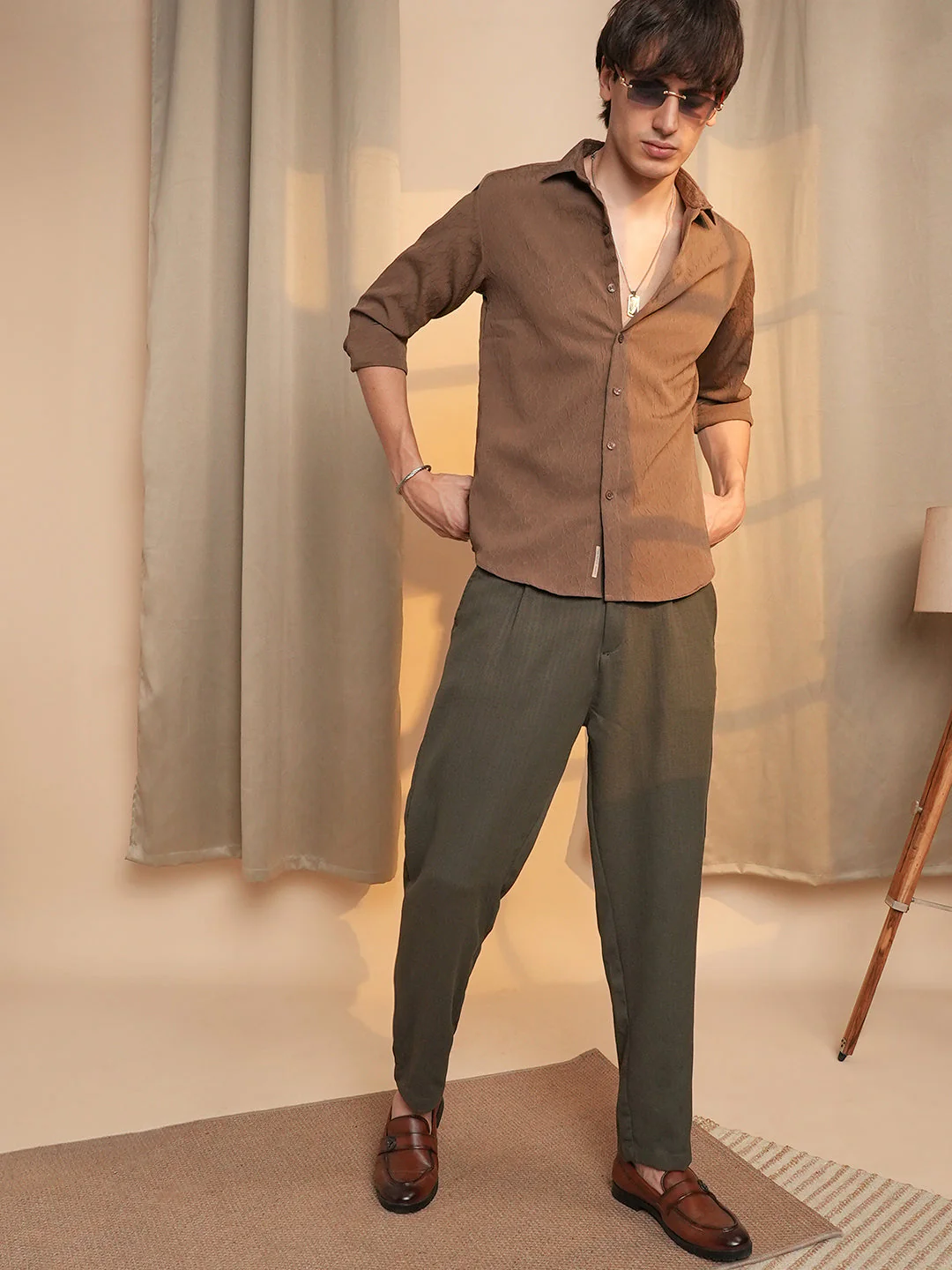 Veined-Textured Shirt - Image 6
