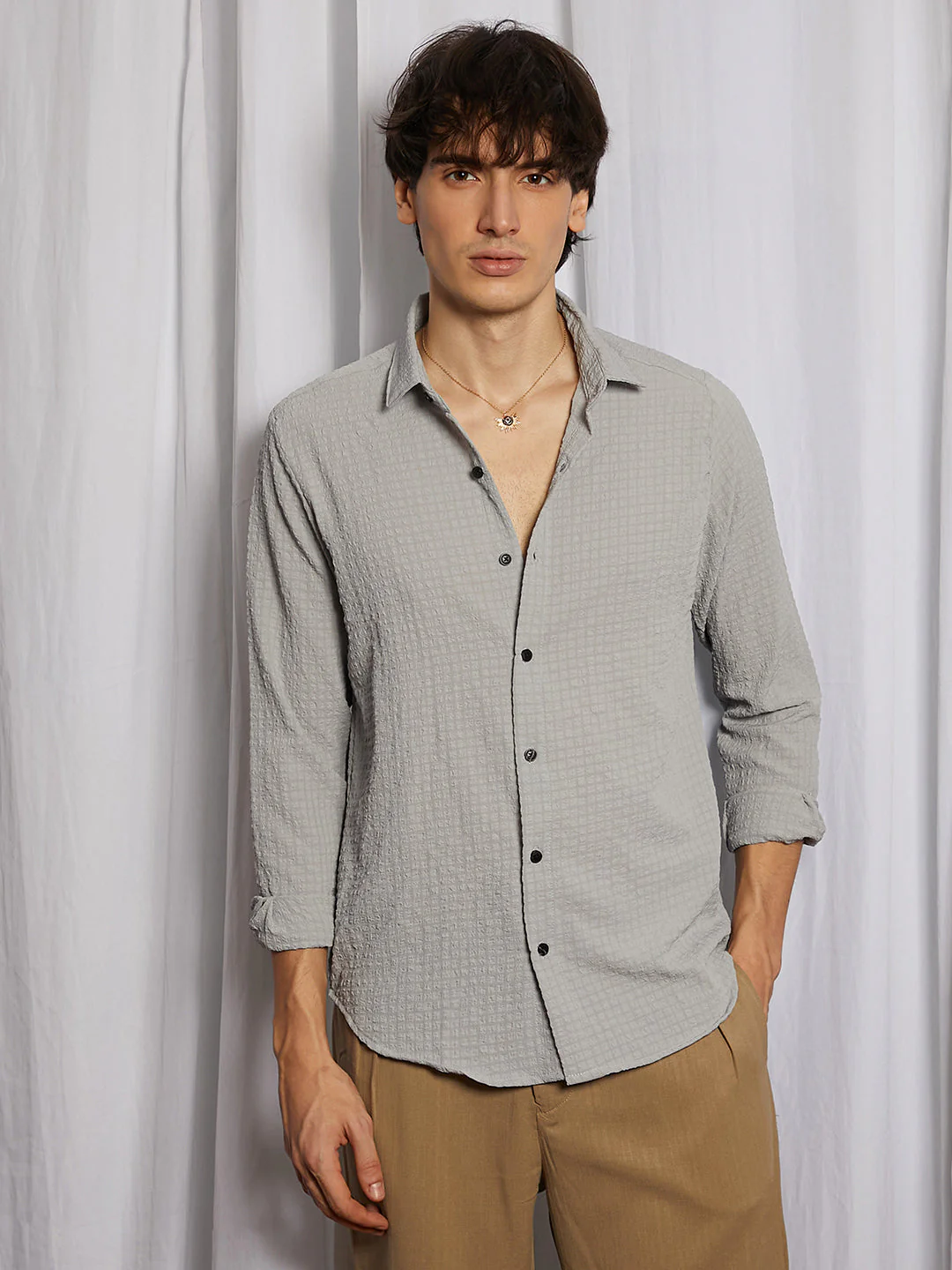 Cubic-Seersucker Shirt - Image 2