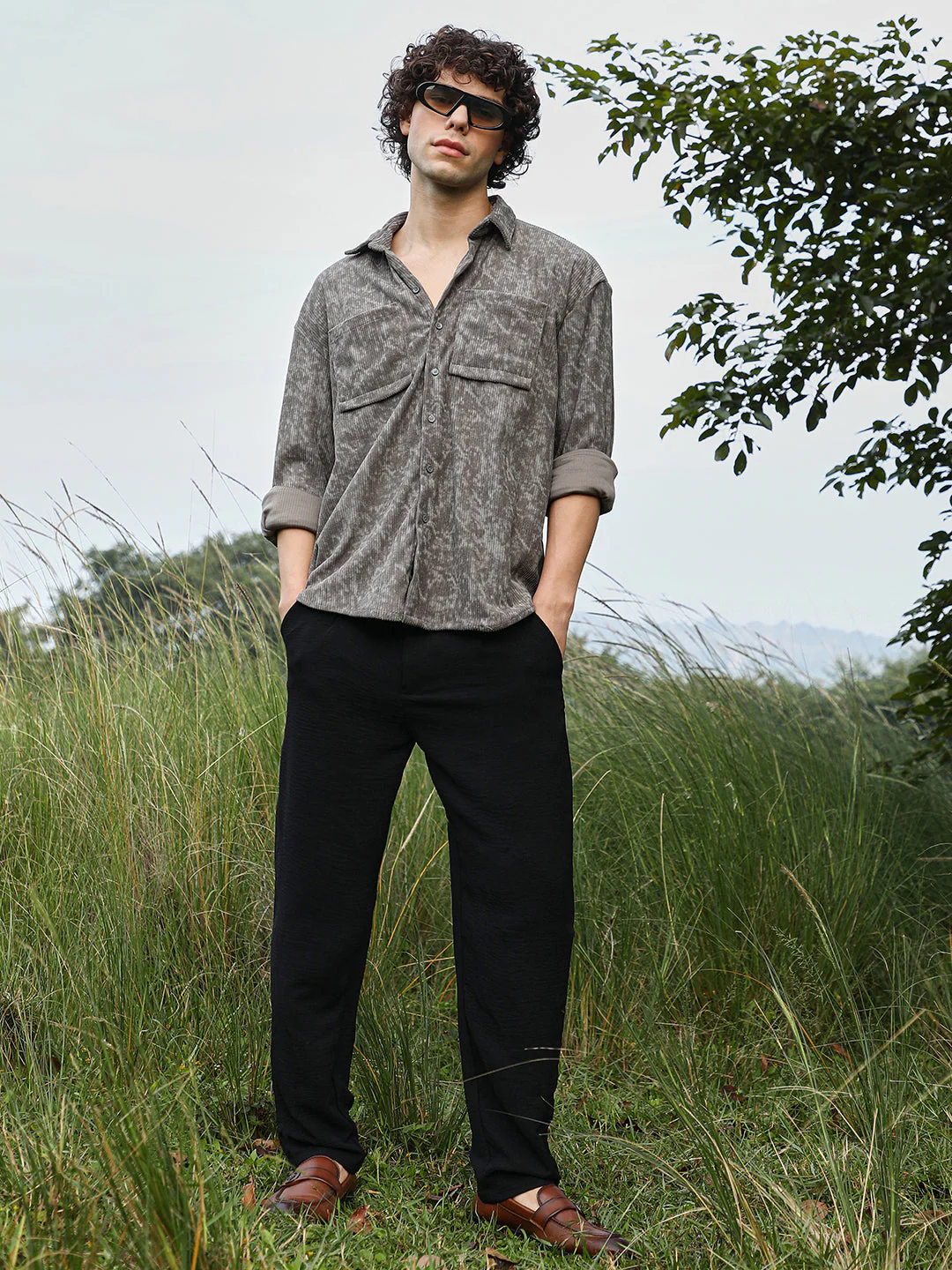 Faded Corduroy Oversized Shirt - Image 6