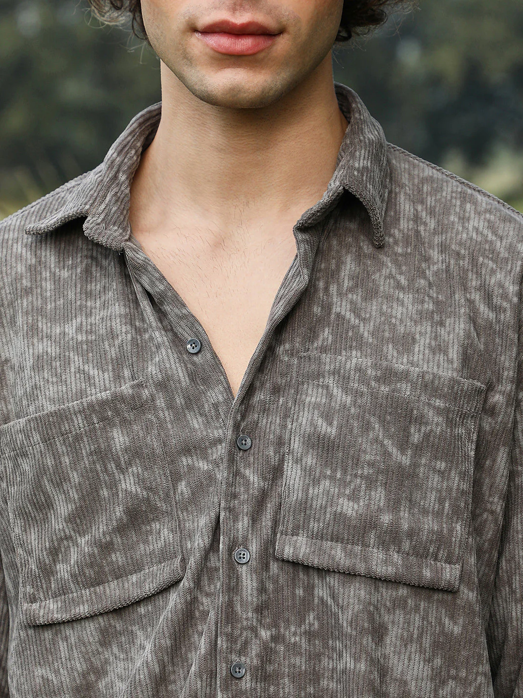 Faded Corduroy Oversized Shirt - Image 7