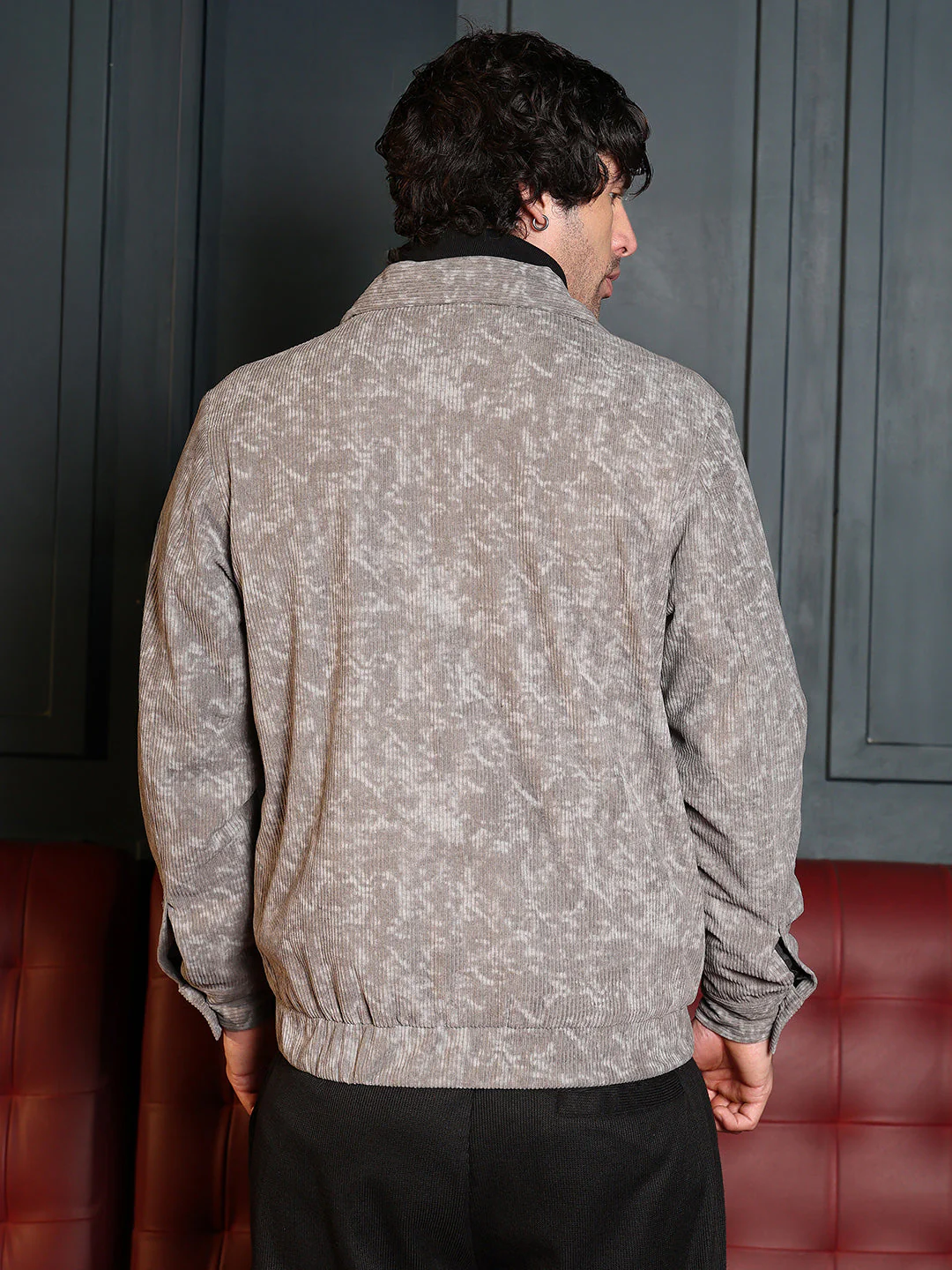 Faded-Corduroy Utility Bomber Jacket - Image 4