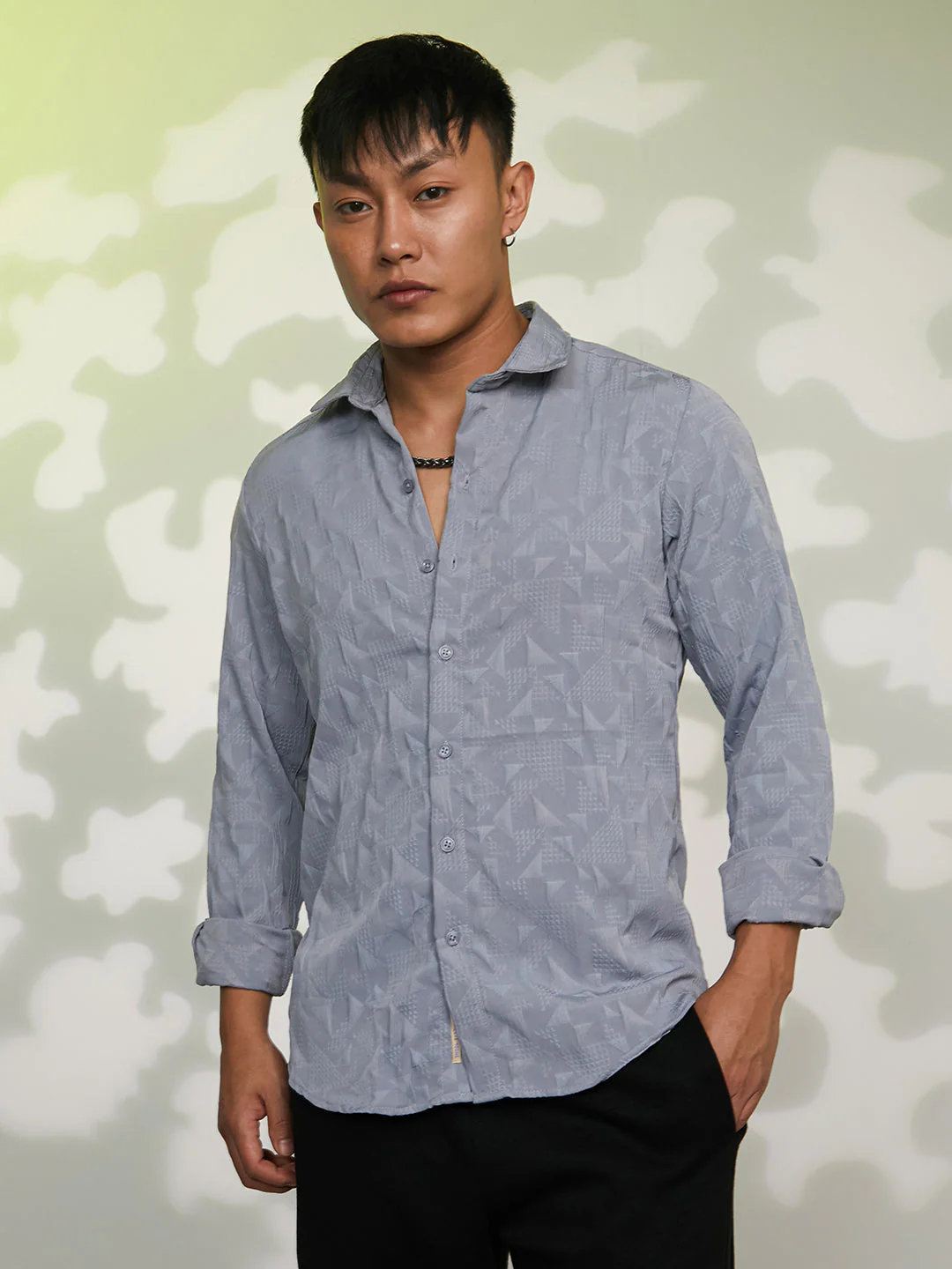 Geometric-Texture Shirt - Image 2